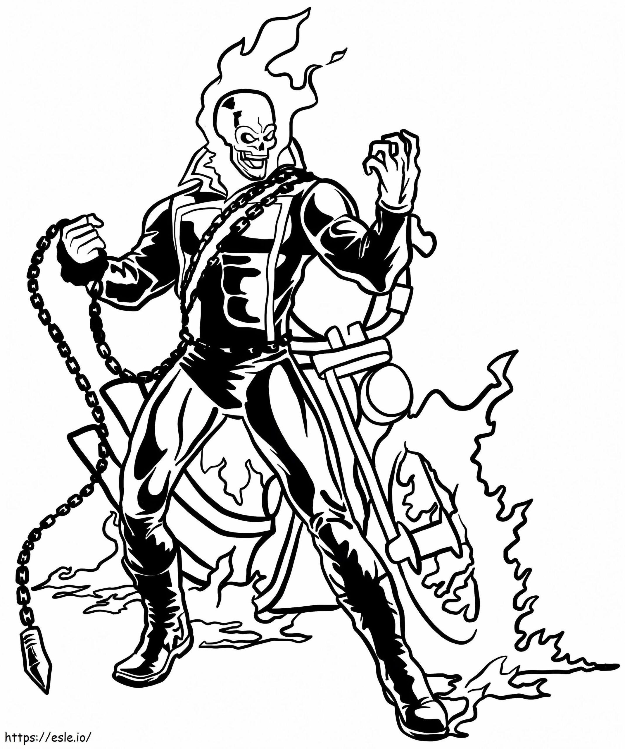Ghost Rider Coloring Pages Printable