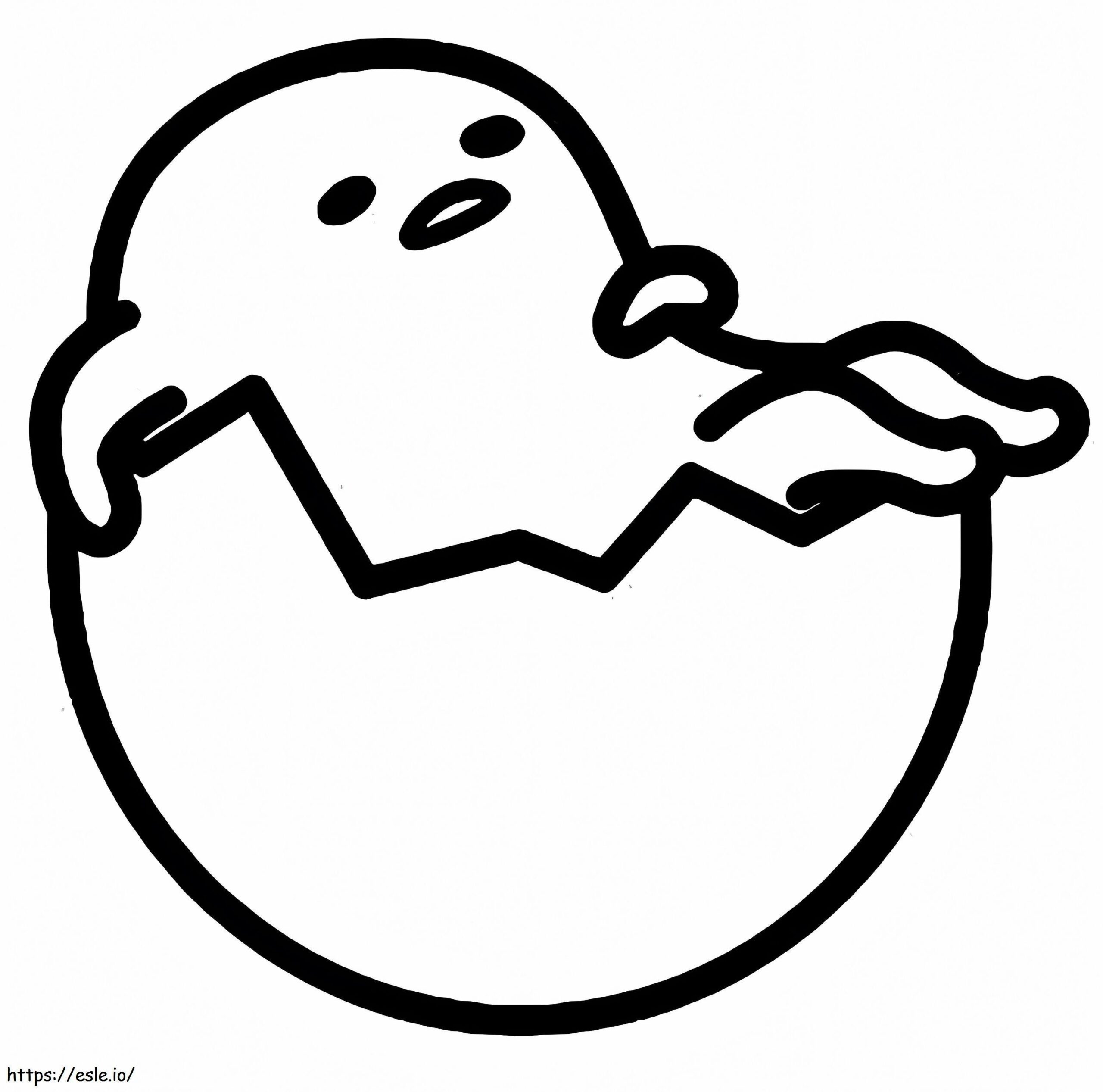 Printable Gudetama Coloring Page