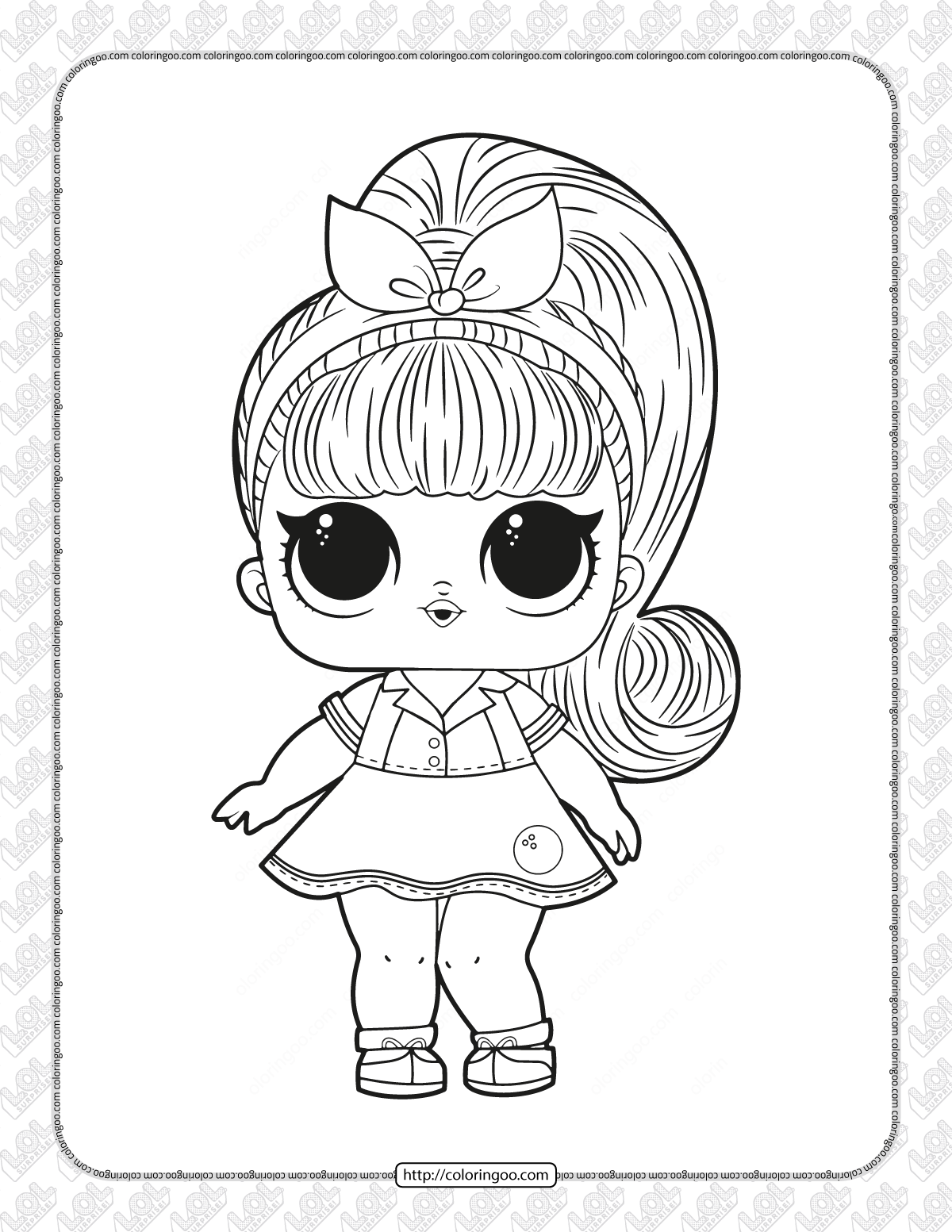 Free Lol Surprise Doll Coloring Pages