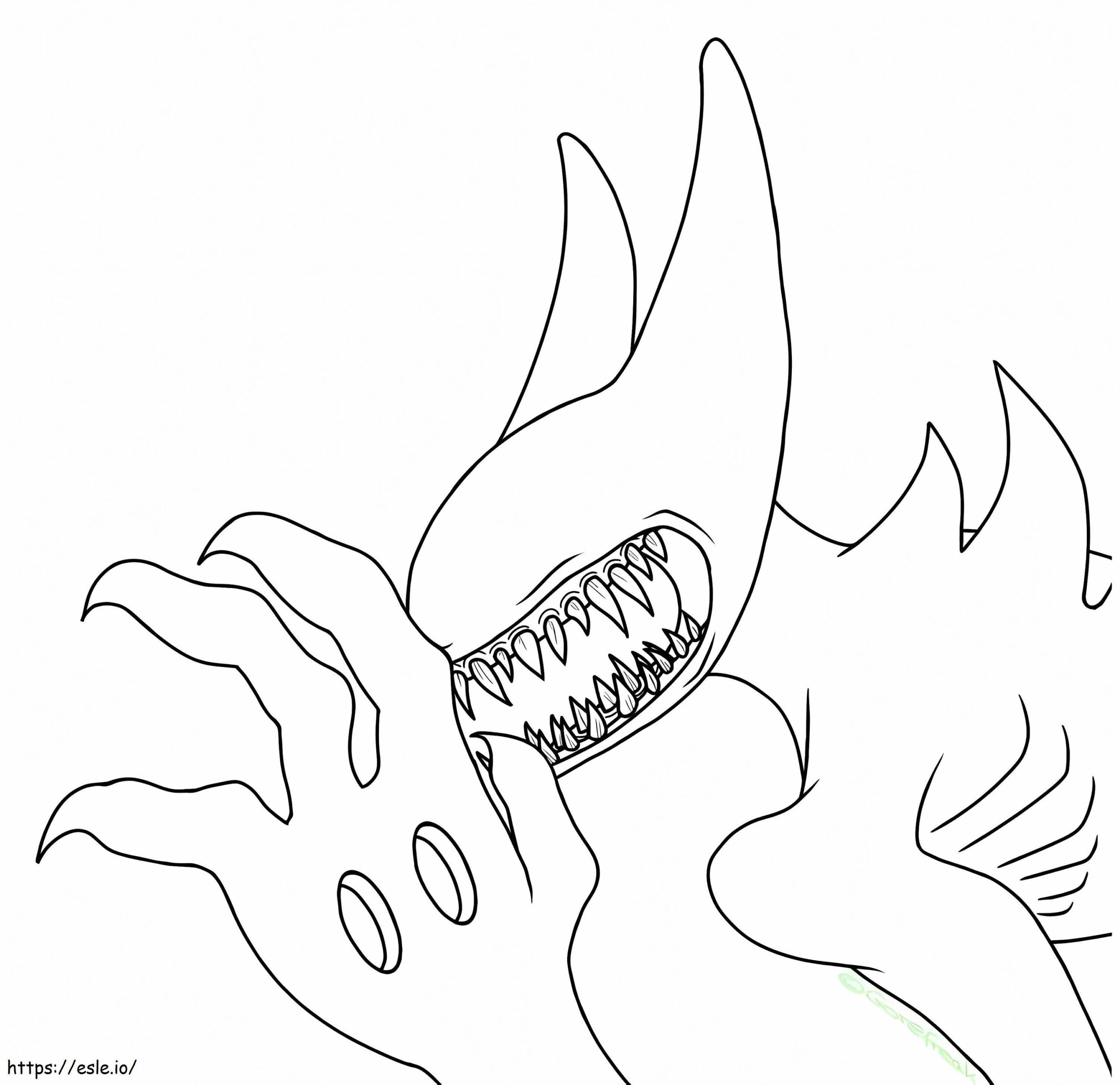 Printable Monster Bendy Coloring Page