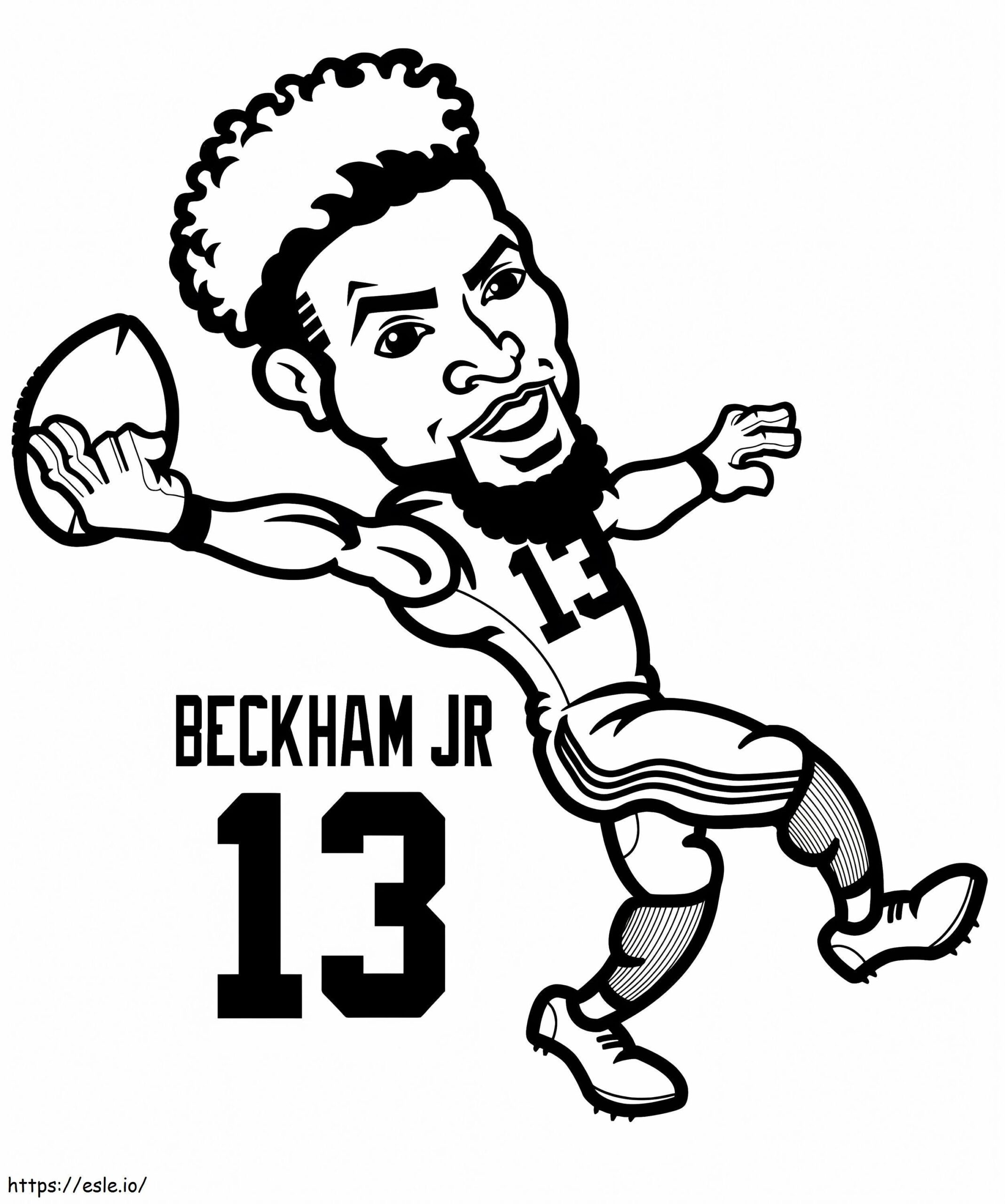 Printable Odell Beckham Jr Coloring Page