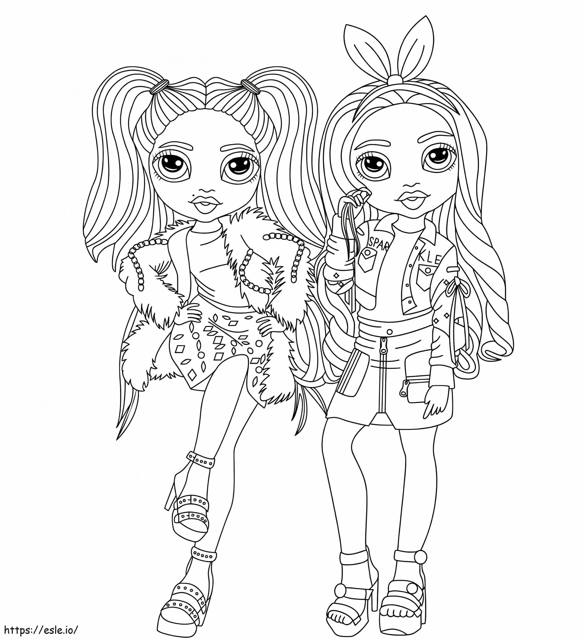 Rainbow High Coloring Pages Printable
