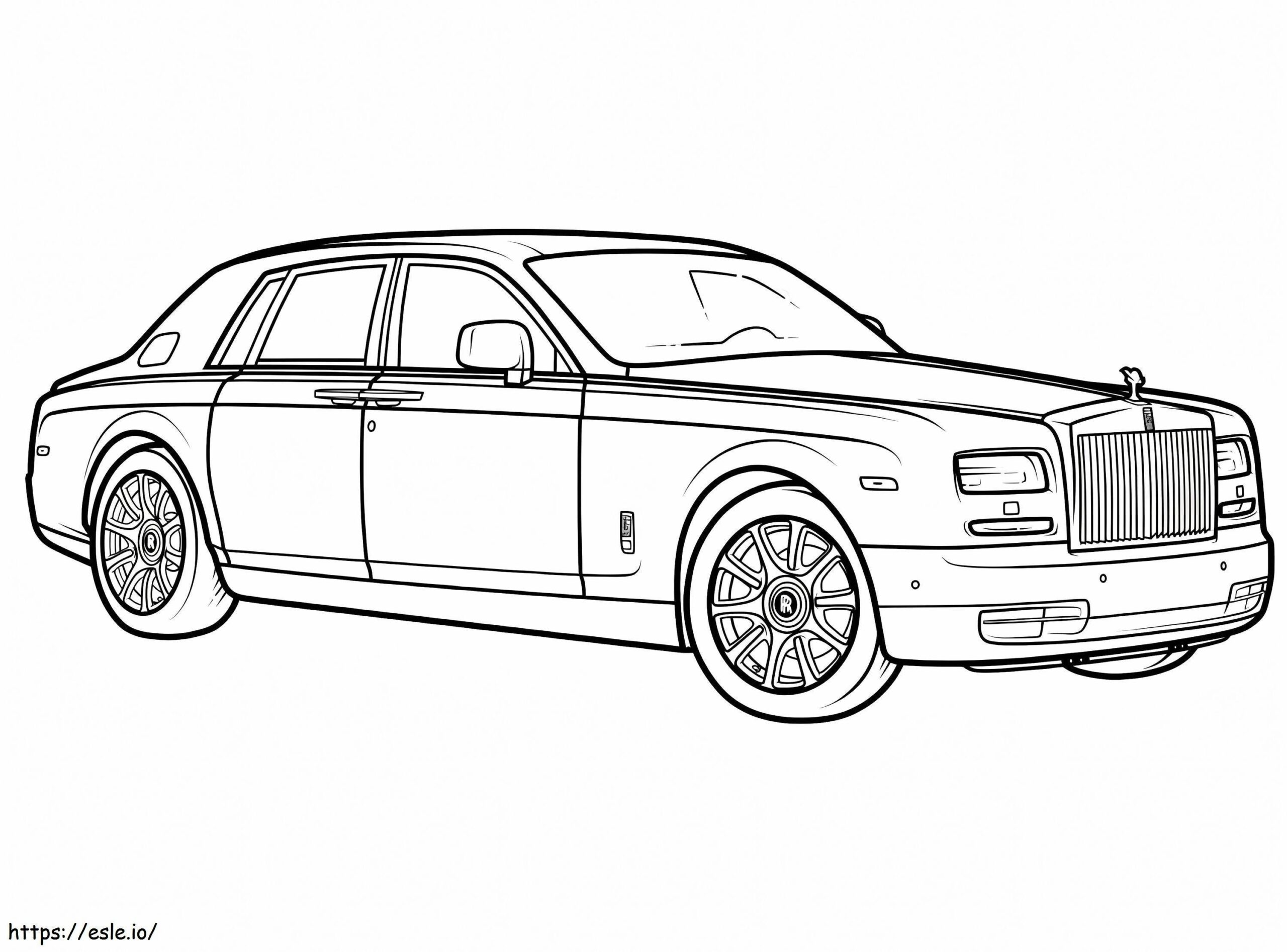 Printable Rolls Royce Coloring Page