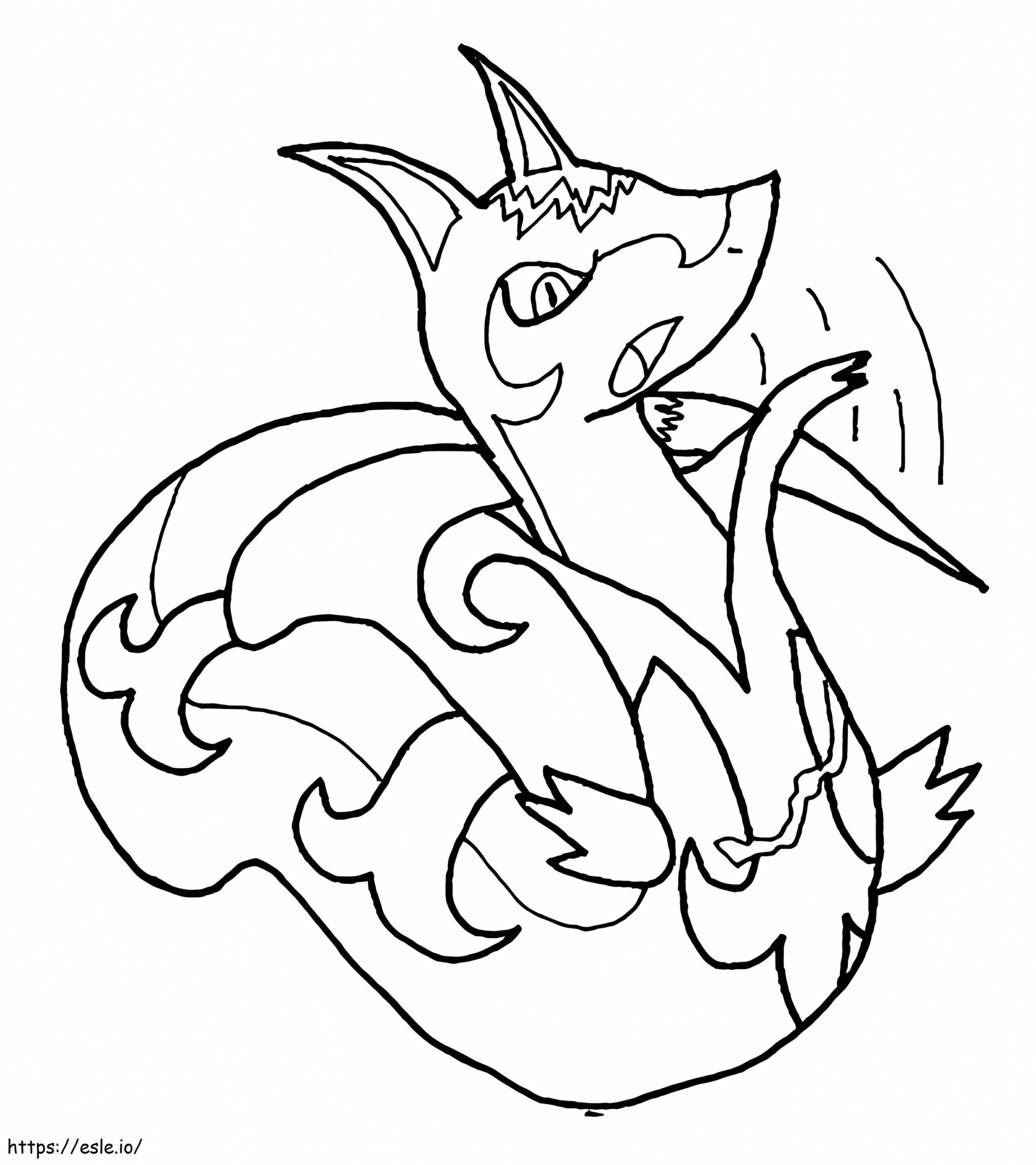 Printable Serperior Pokemon Coloring Page