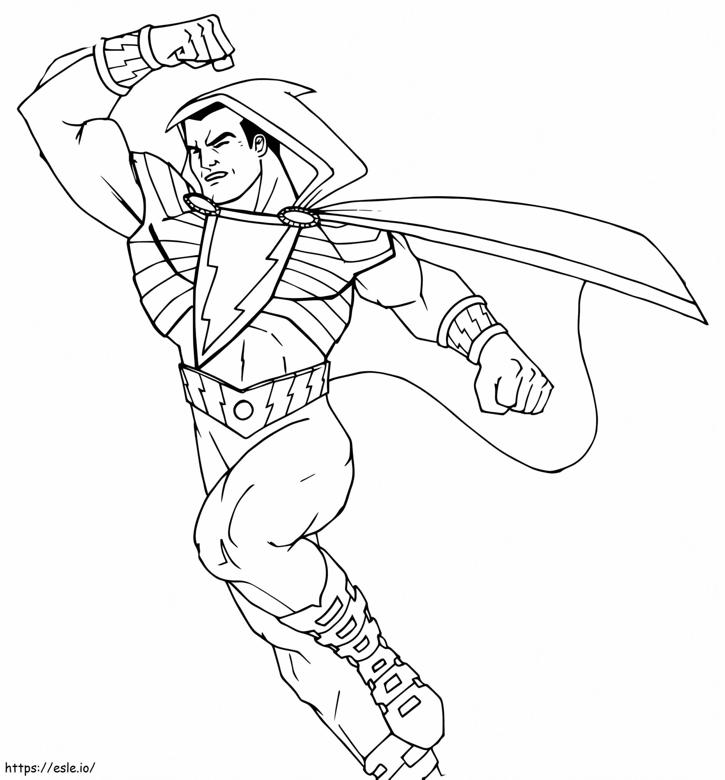 Printable Shazam Coloring Page