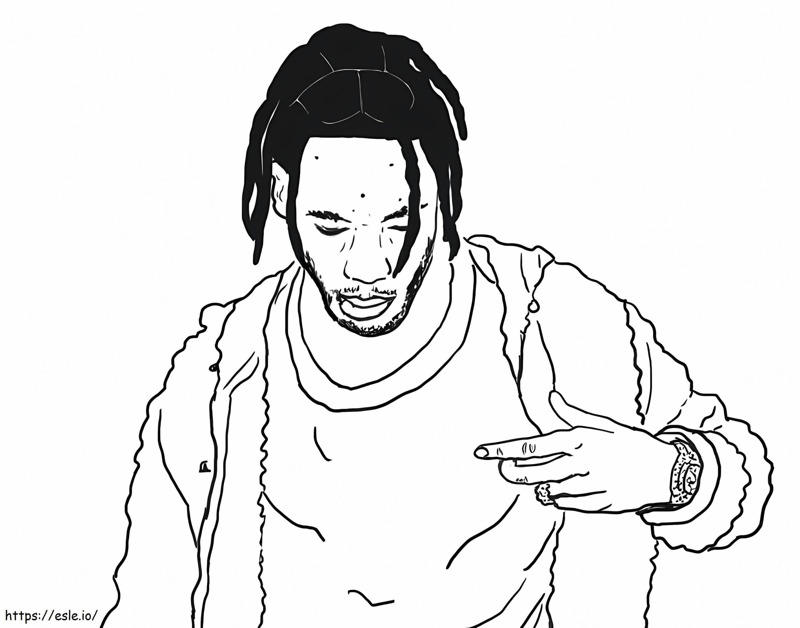 Travis Scott Coloring Pages Printable