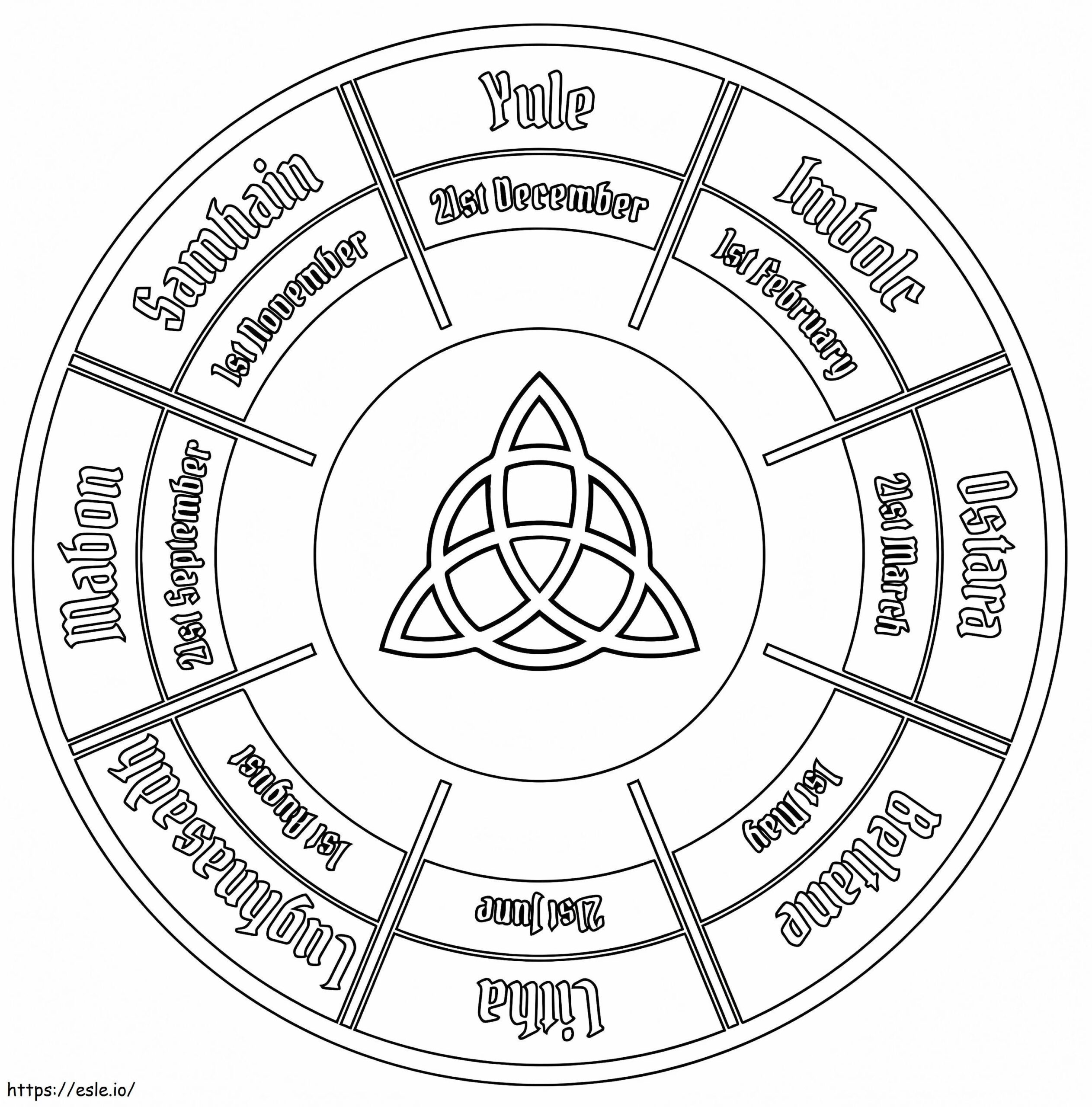 Printable Wiccan Coloring Page Printable
