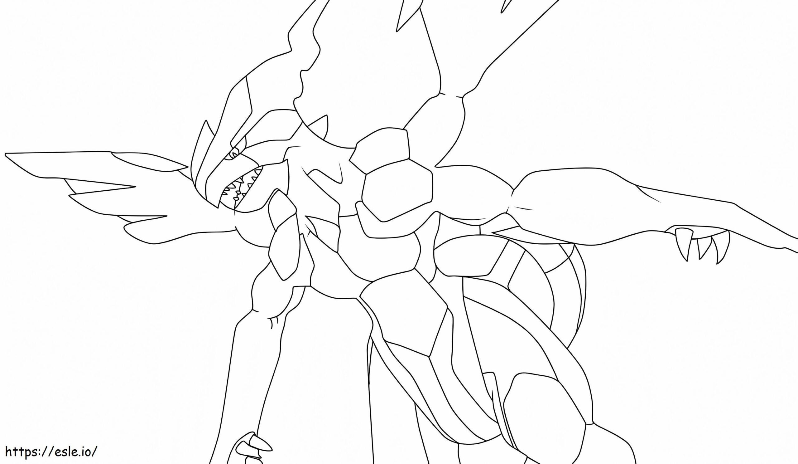 Printable Zekrom Coloring Page