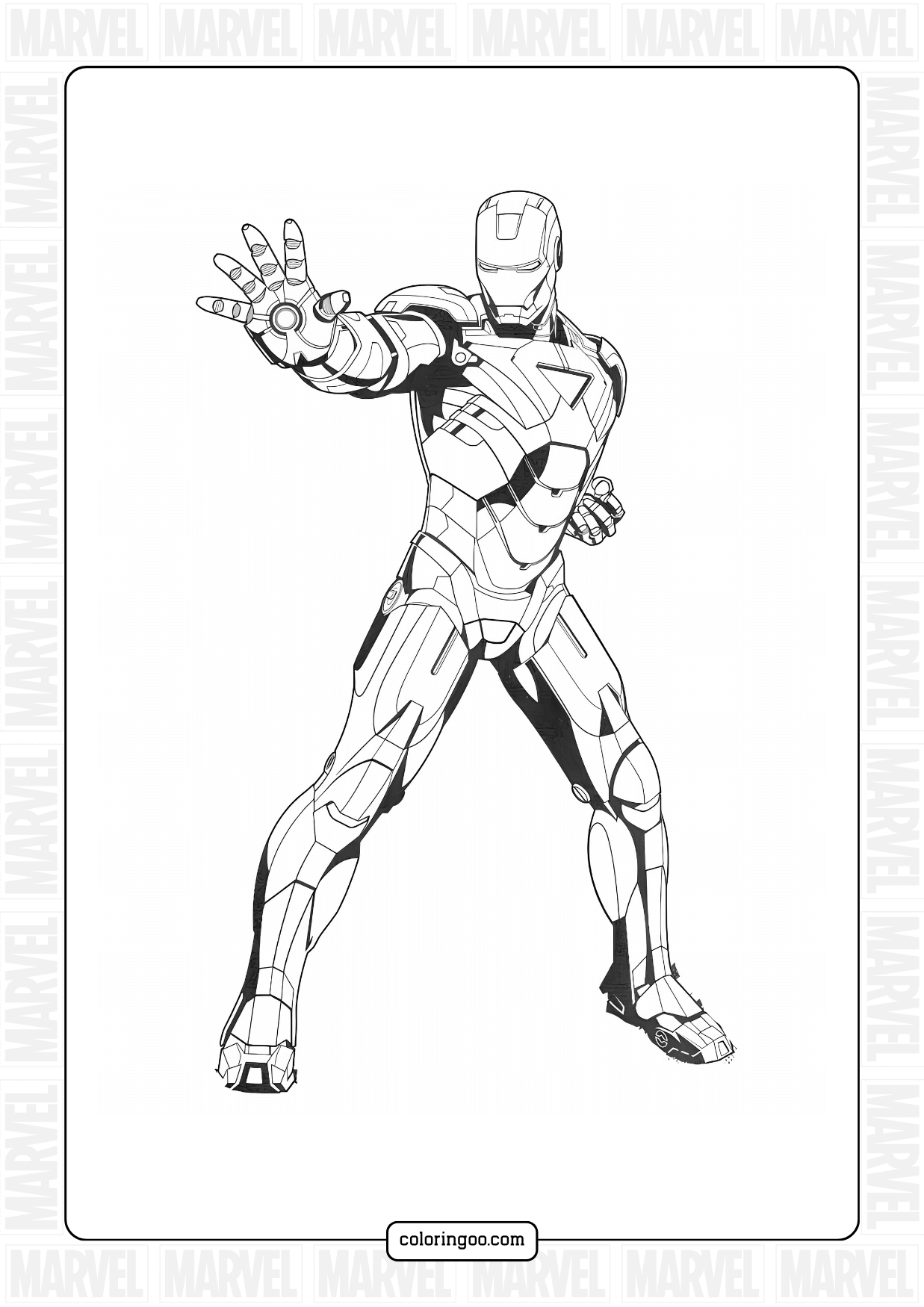 Iron Man Coloring Pages Printable