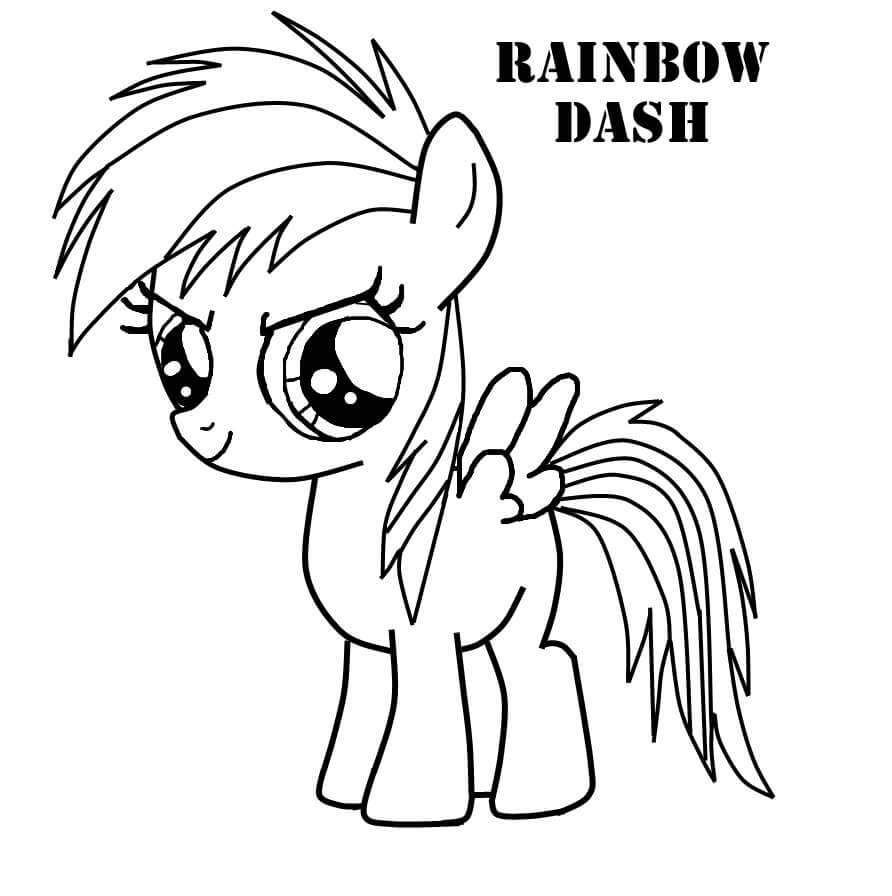 Rainbow Dash Coloring Pages Printable Coloring Pages FREE