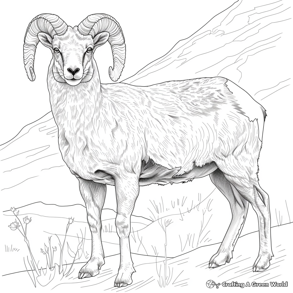 Ram Coloring Pages Free Printable 
