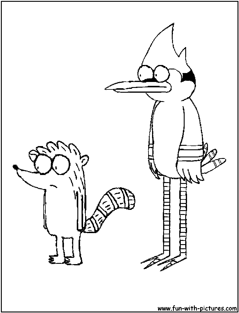Regular Show Coloring Pages Free Printable Colouring Pages For Kids To Print And Color In
