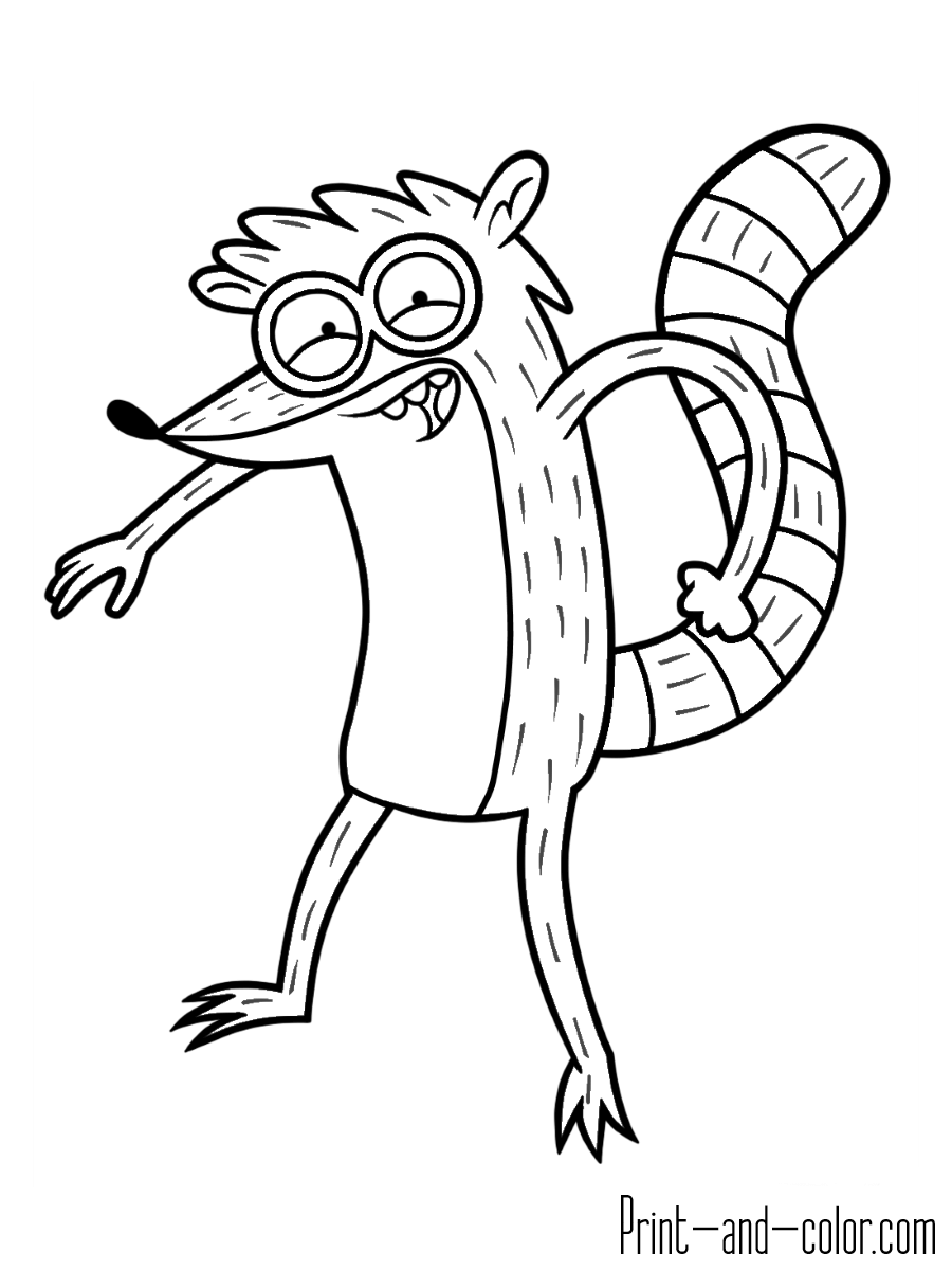 Regular Show Coloring Pages Print And Color