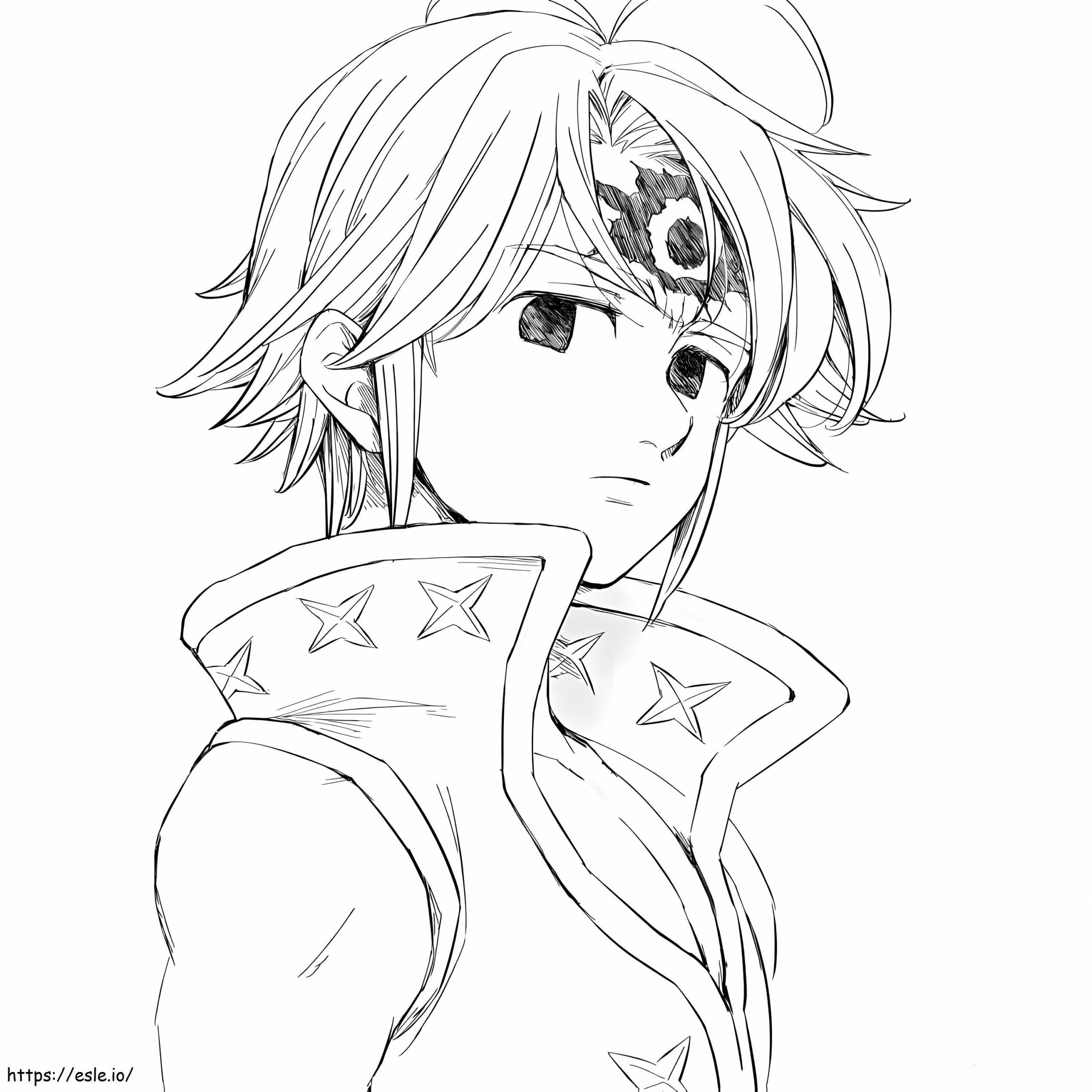 Rey Demonio Meliodas Para Colorear