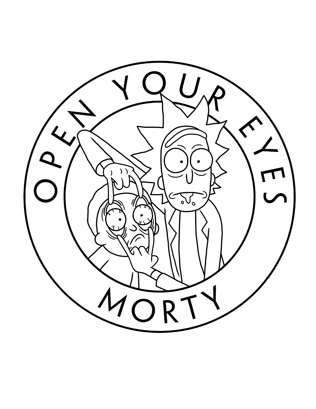 Rick And Morty Coloring Pages Printable Coloring Pages FREE