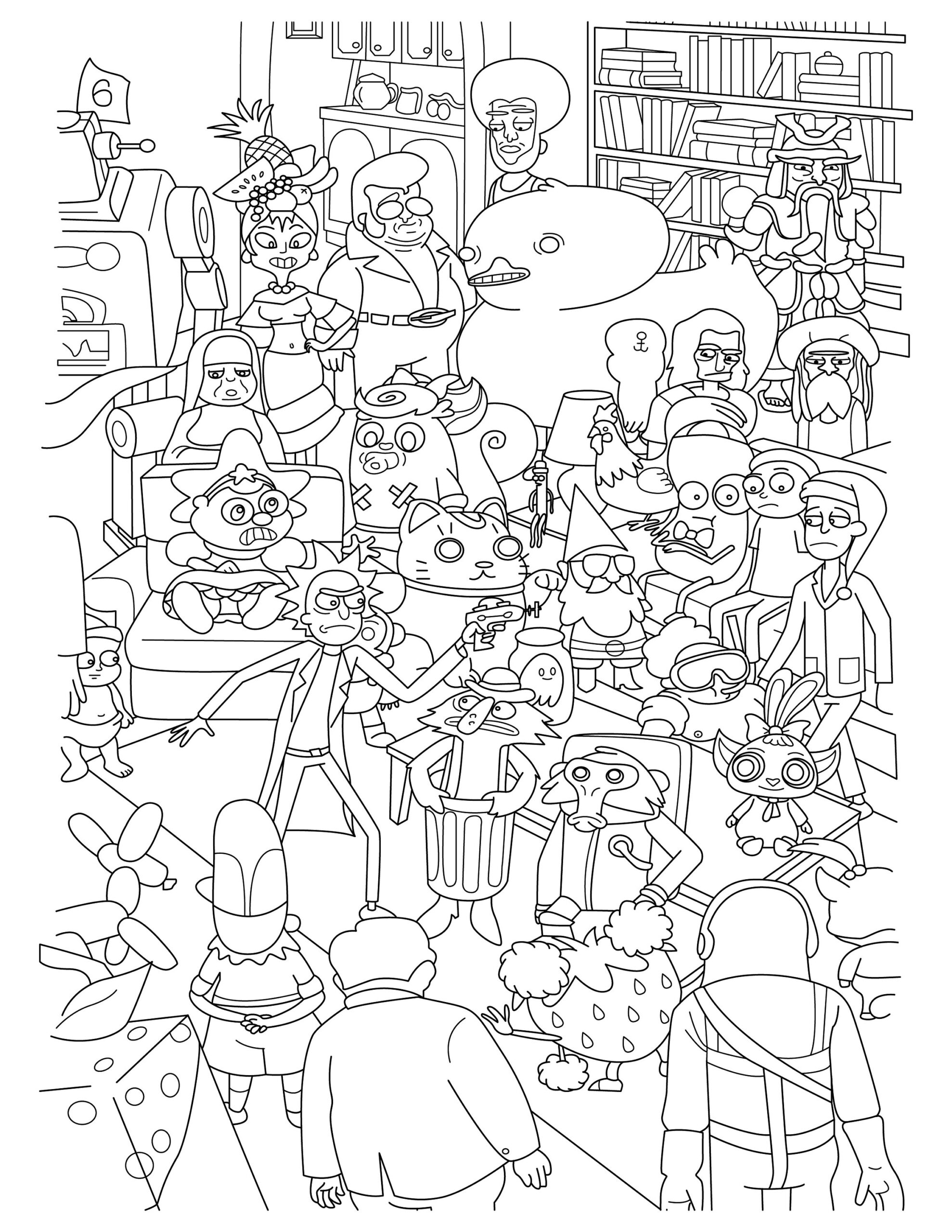 Rick And Morty Coloring Pages Printable