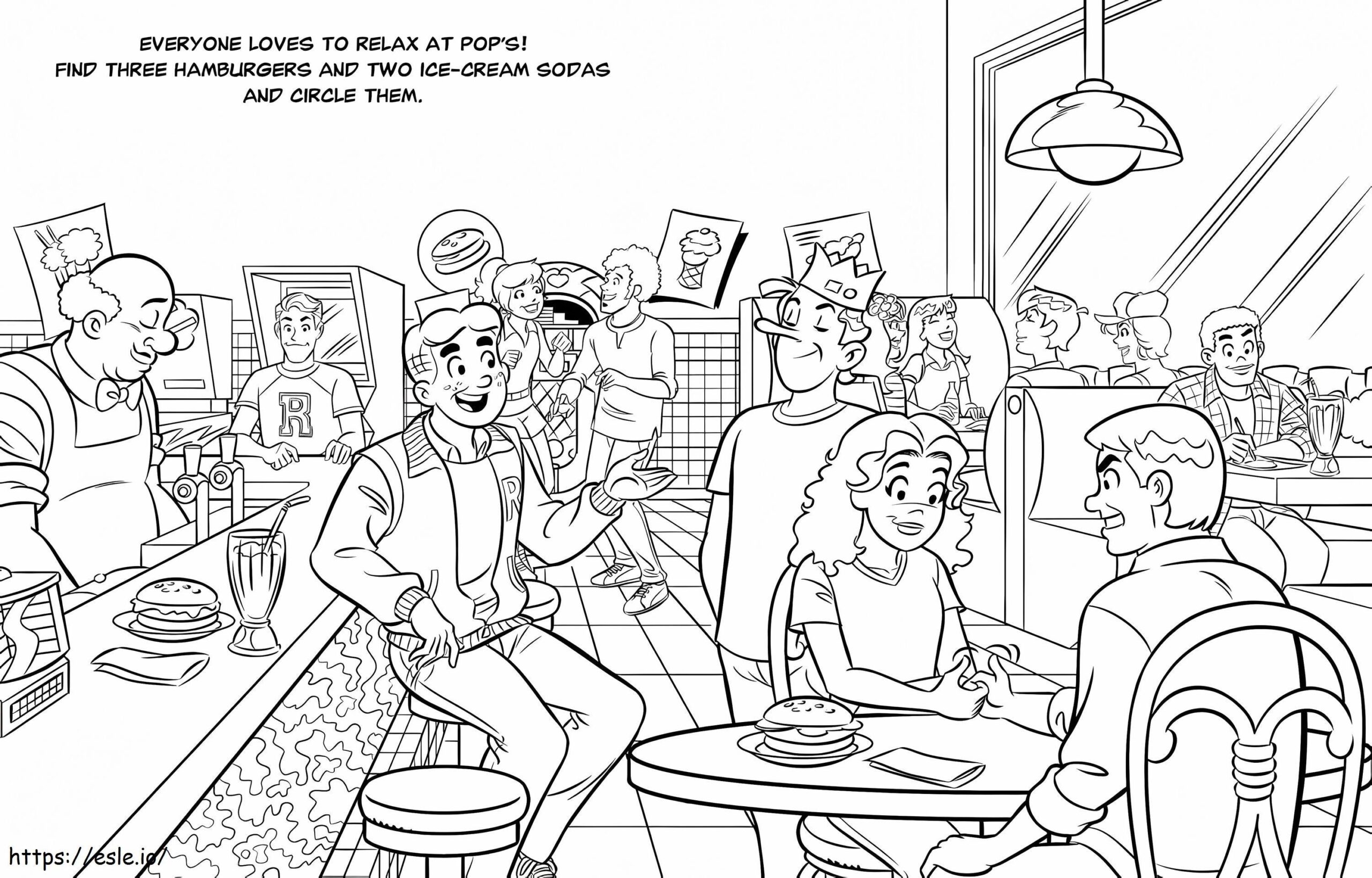 Riverdale 5 Coloring Page