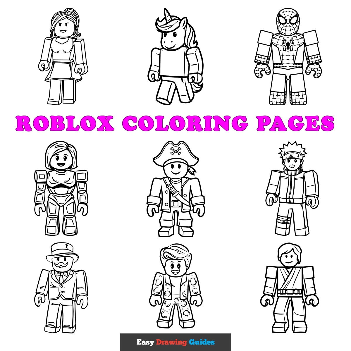 Roblox Characters Coloring Pages Printable