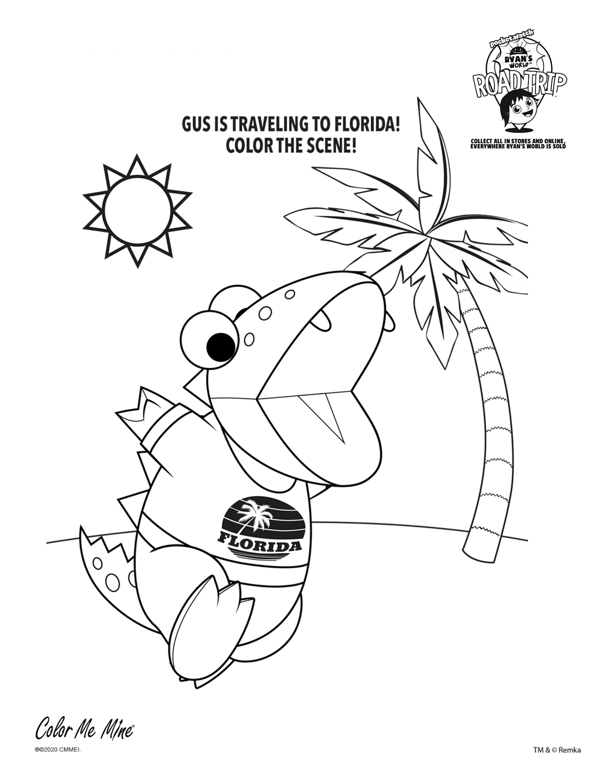 Ryan s World Coloring Fun Crystal Lake