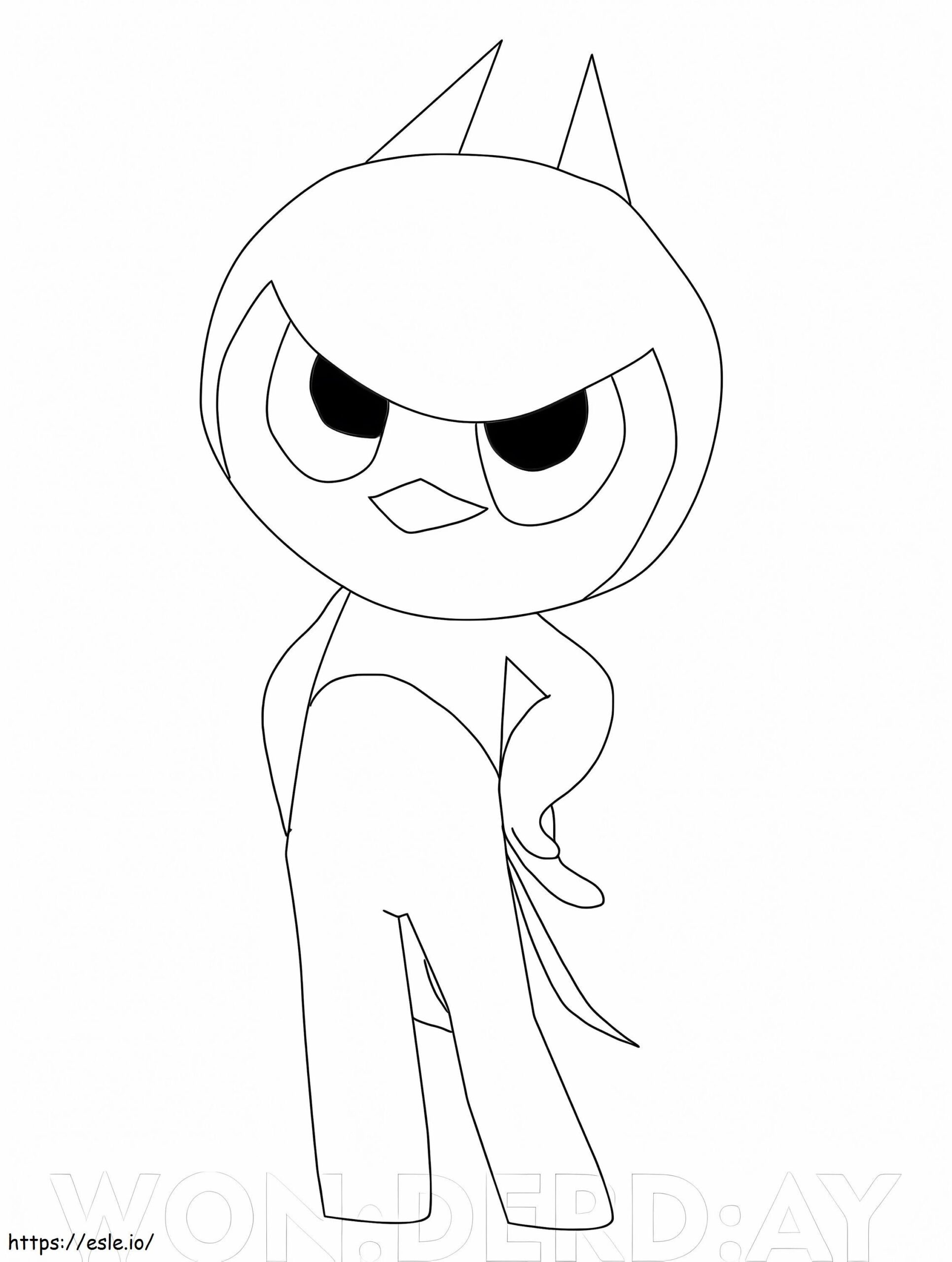 Sammy The Owl Miniforce Coloring Page