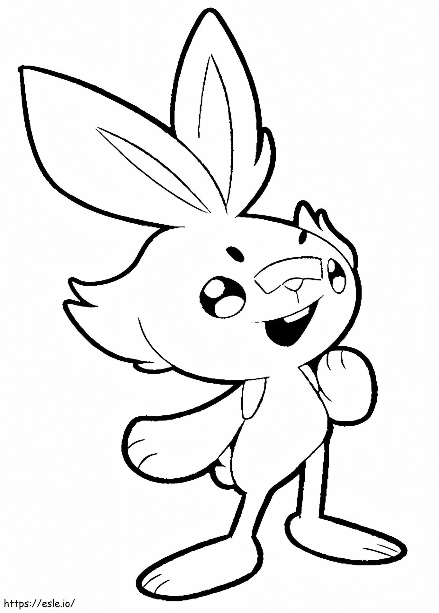 Scorbunny Coloring Page Printable