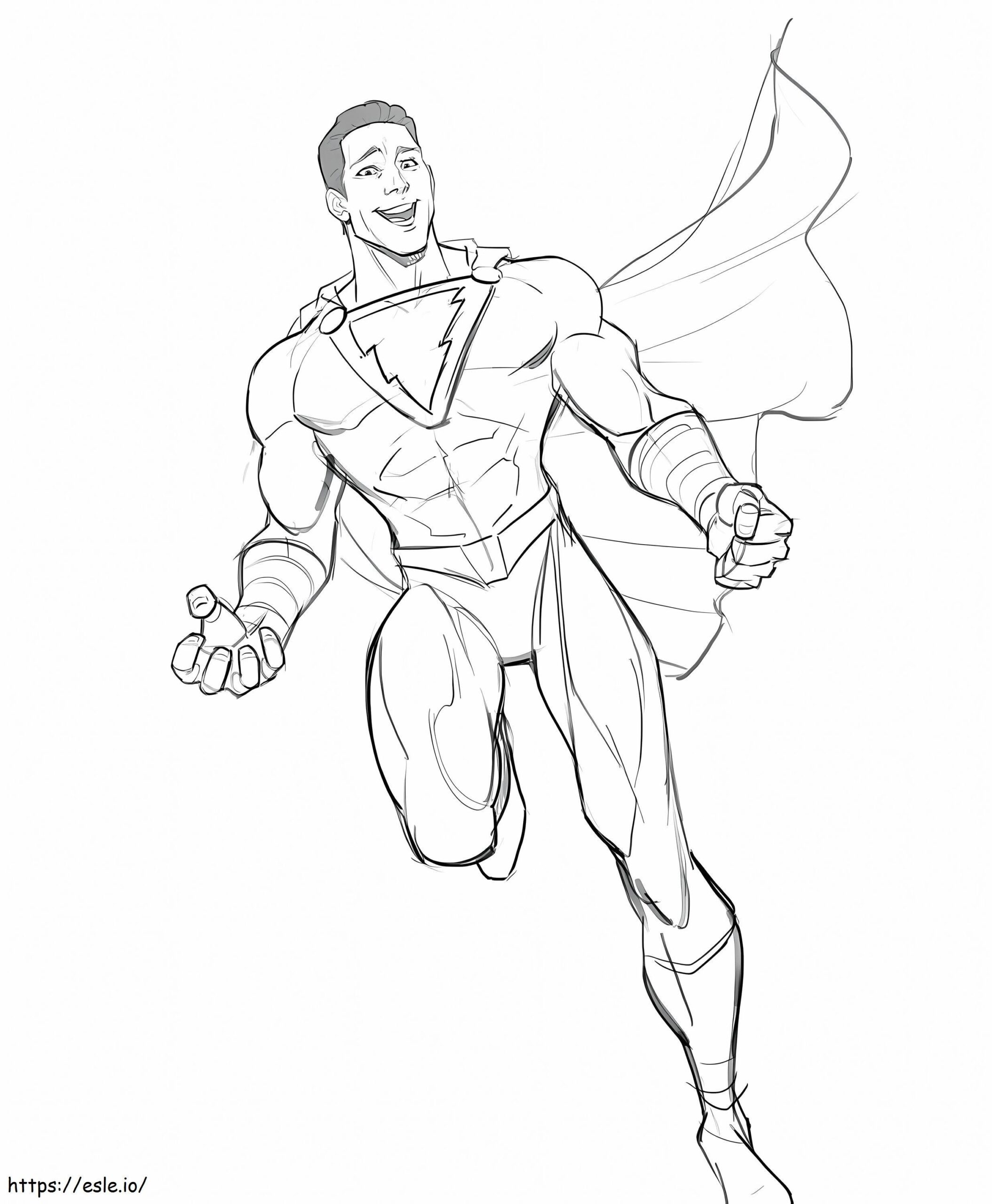 Shazam 5 Coloring Page