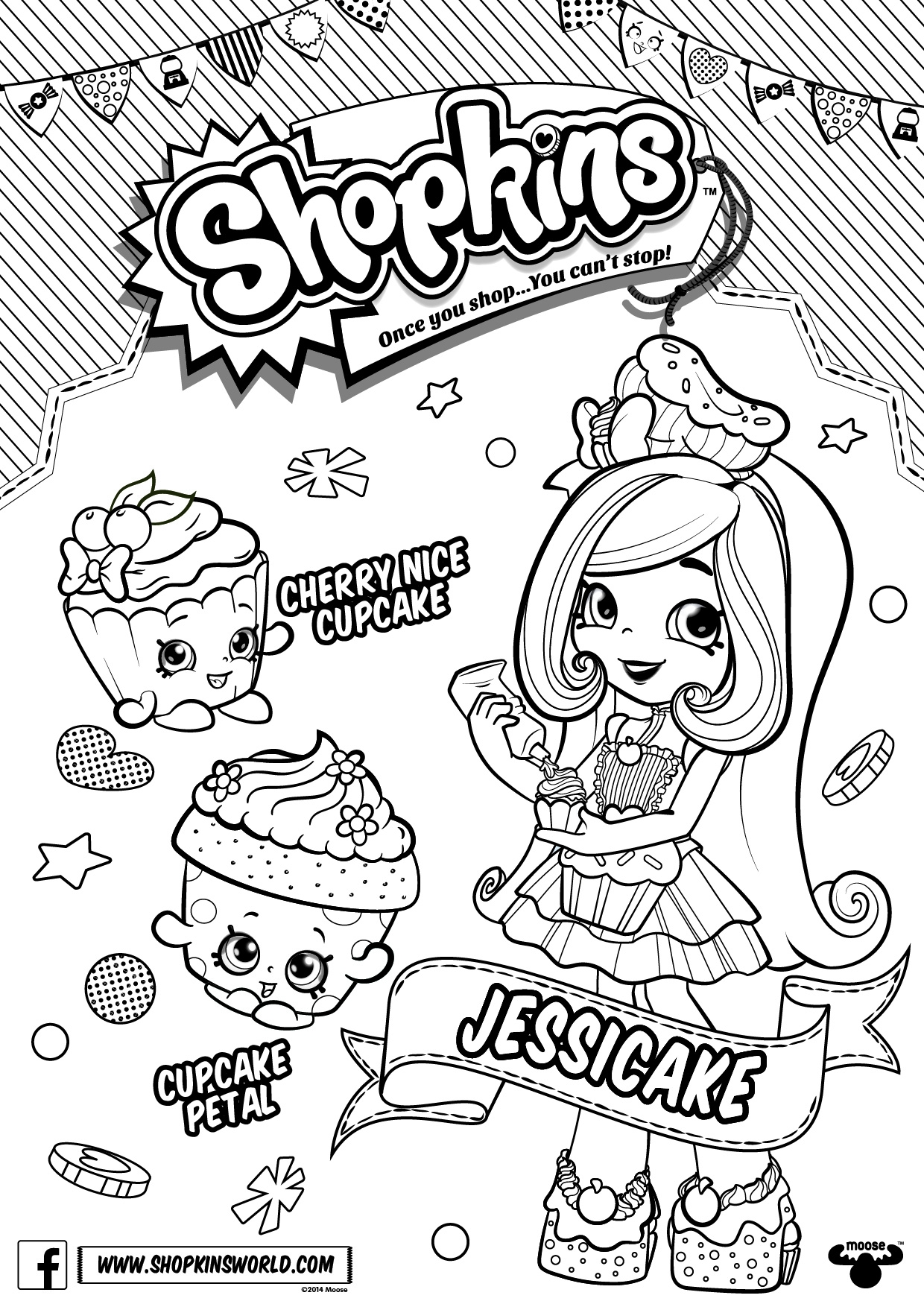 Shoppies Coloring Pages Printable Coloring Pages FREE