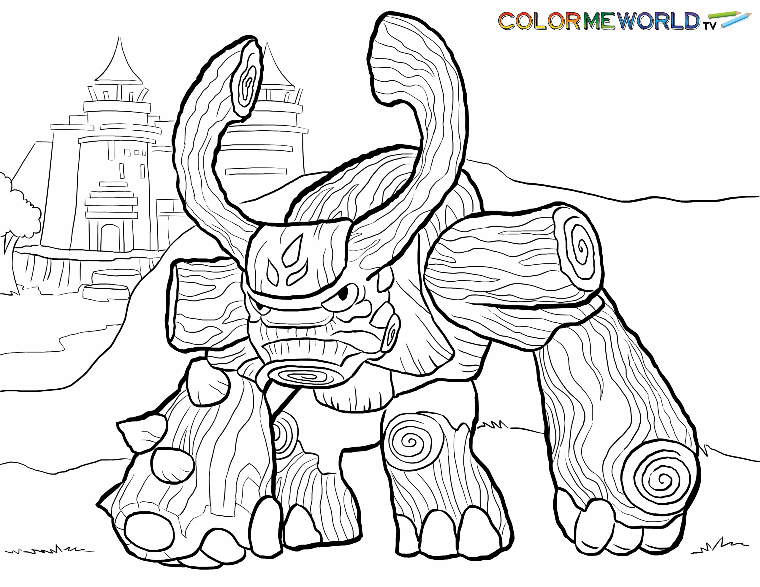 Skylander Giants Coloring Coloring Pages Printable