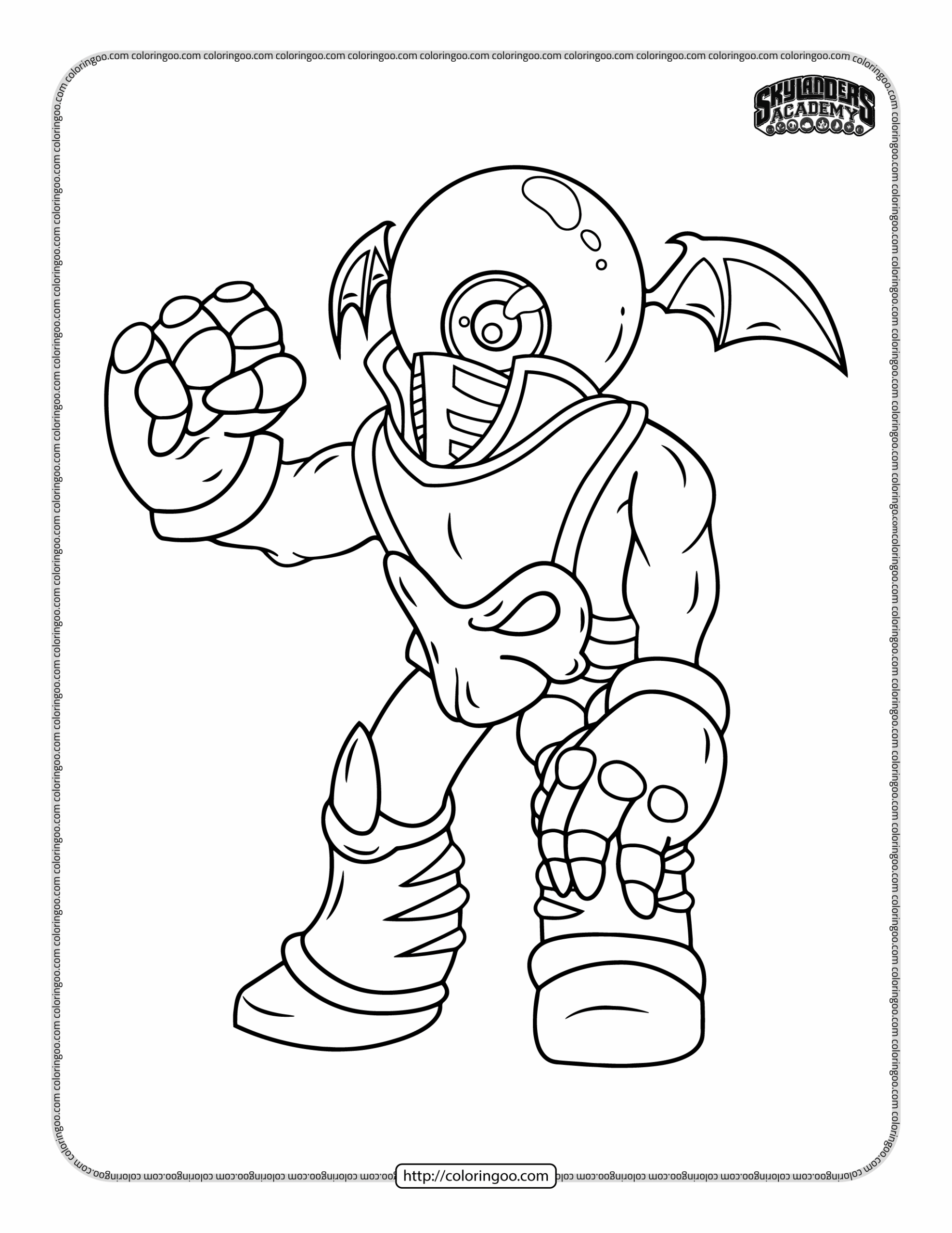 Skylanders Giants Eye Brawl Coloring Pages