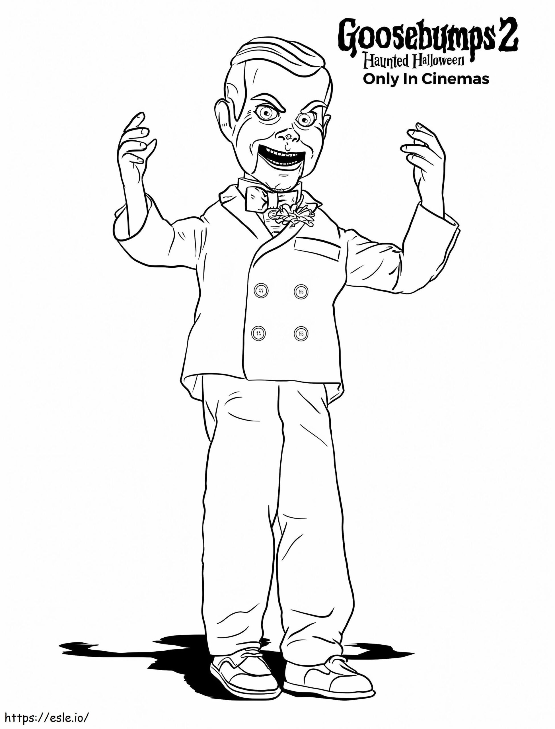 Slappy The Dummy From Goosebumps Coloring Page