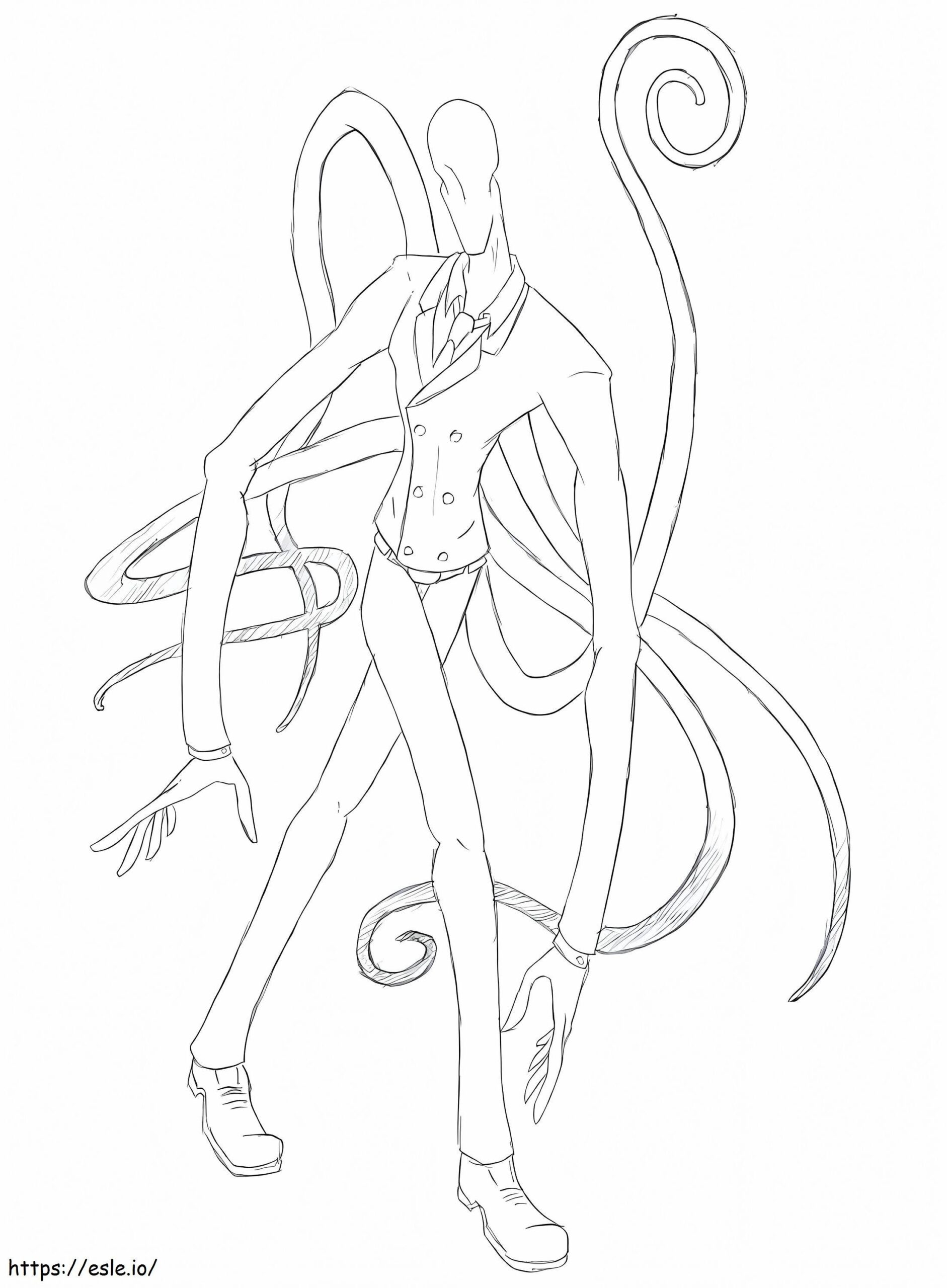 Slender Man 6 Coloring Page