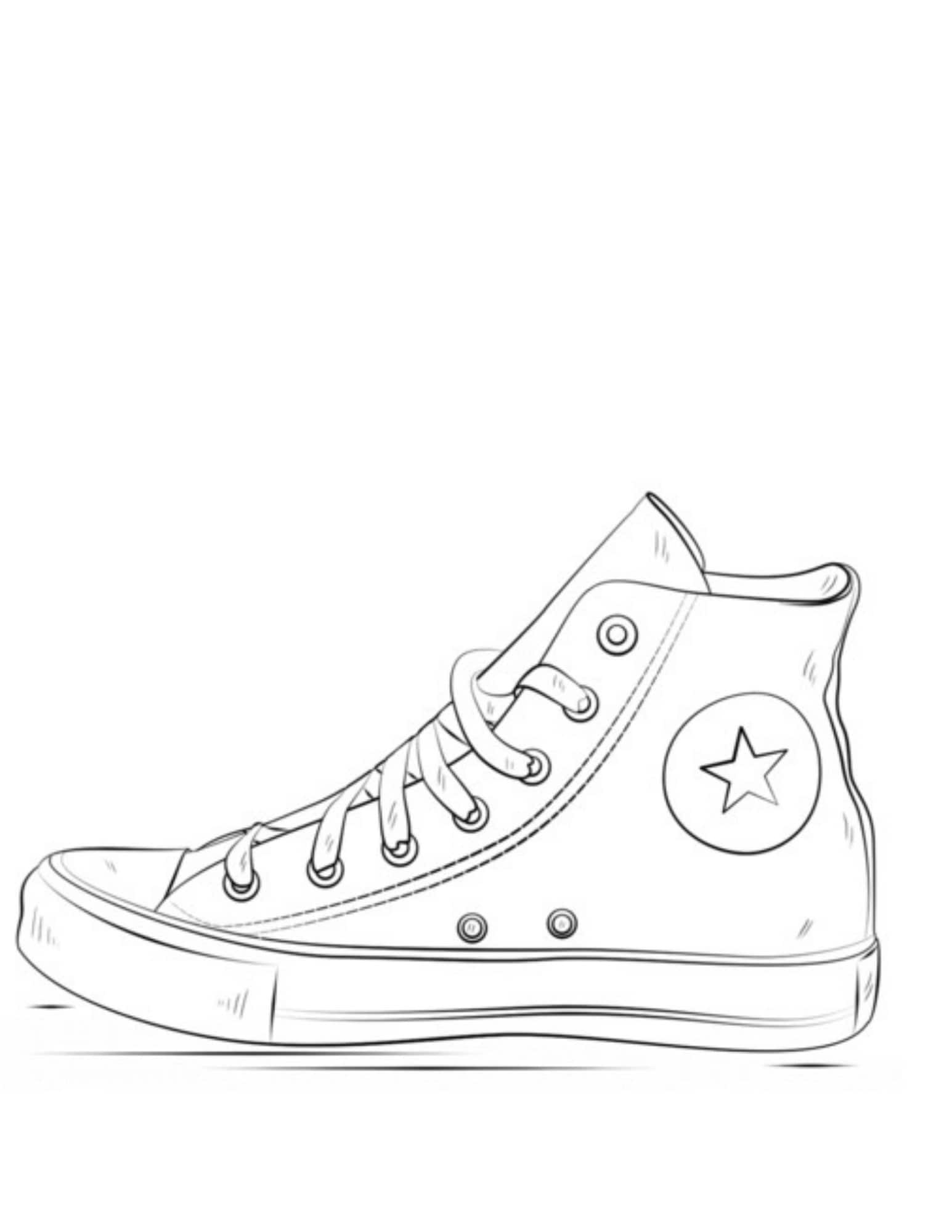 Sneaker Tennis Shoes Coloring Page For Shoe Lovers Adults Cute Coloring Pages Kids Nike Shoes Etsy