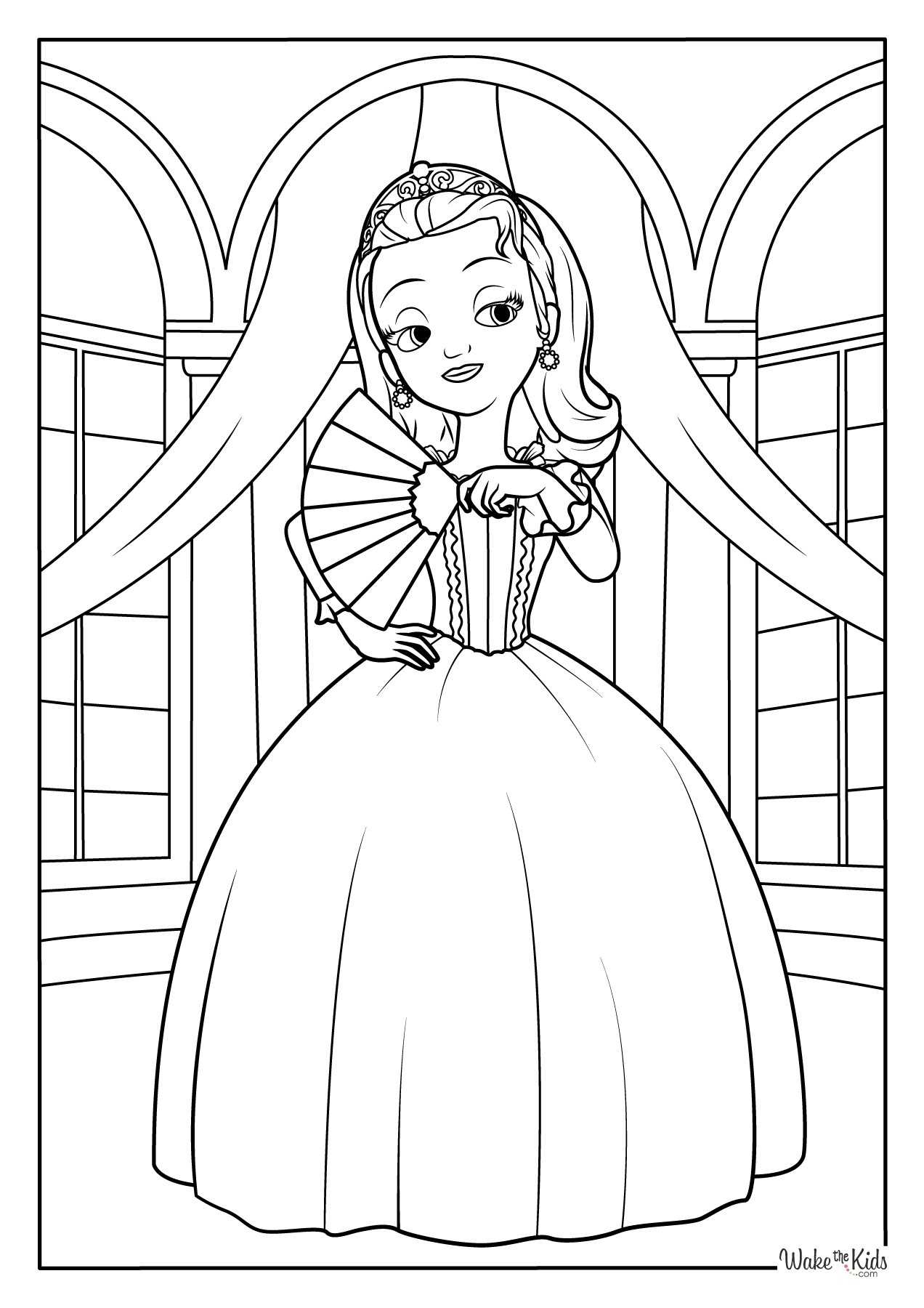 Sofia The First Coloring Pages Printable