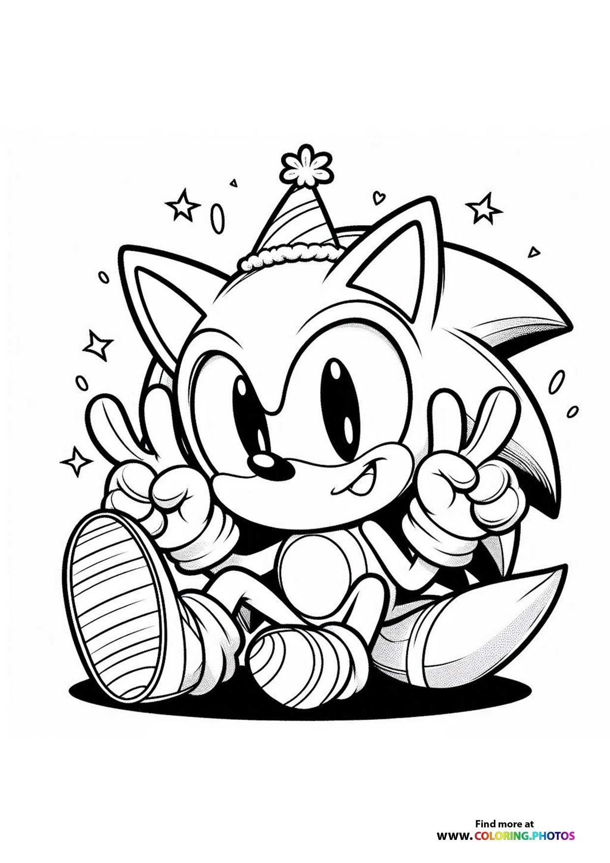 Super Sonic Coloring Pages Printable