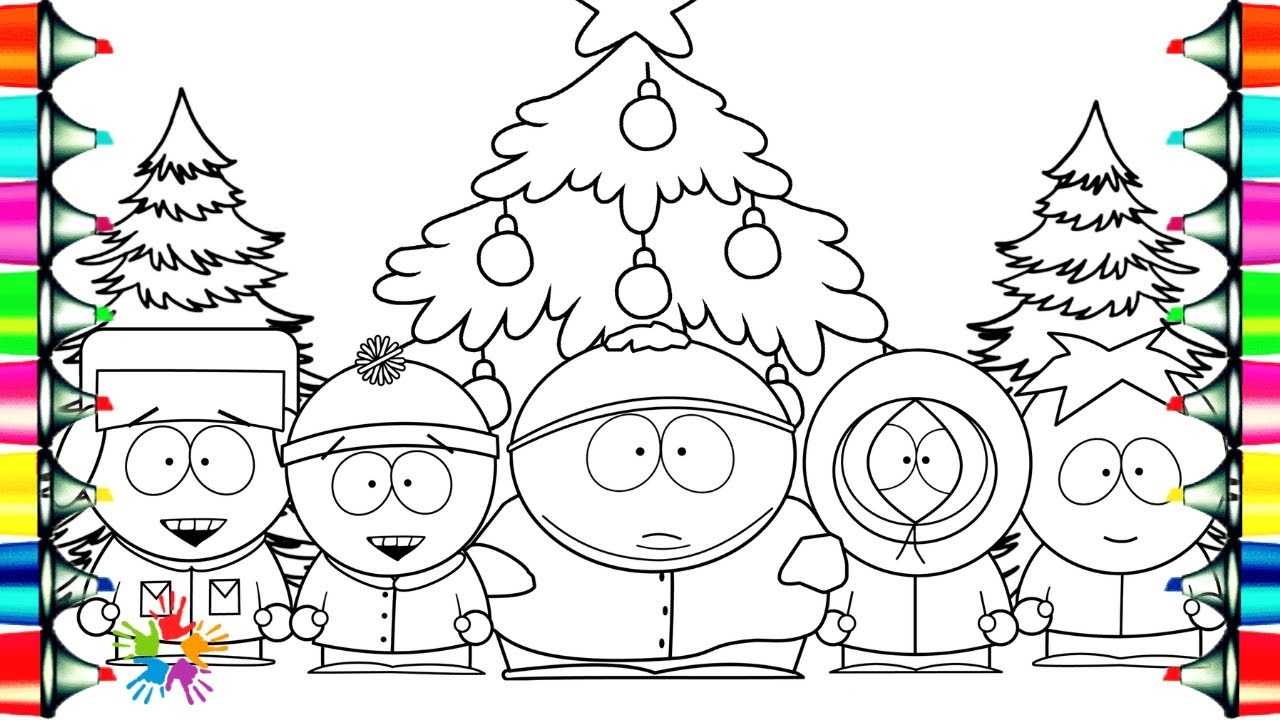 South Park Christmas New Coloring Pages How To Color South Park Characters NCS Music YouTube