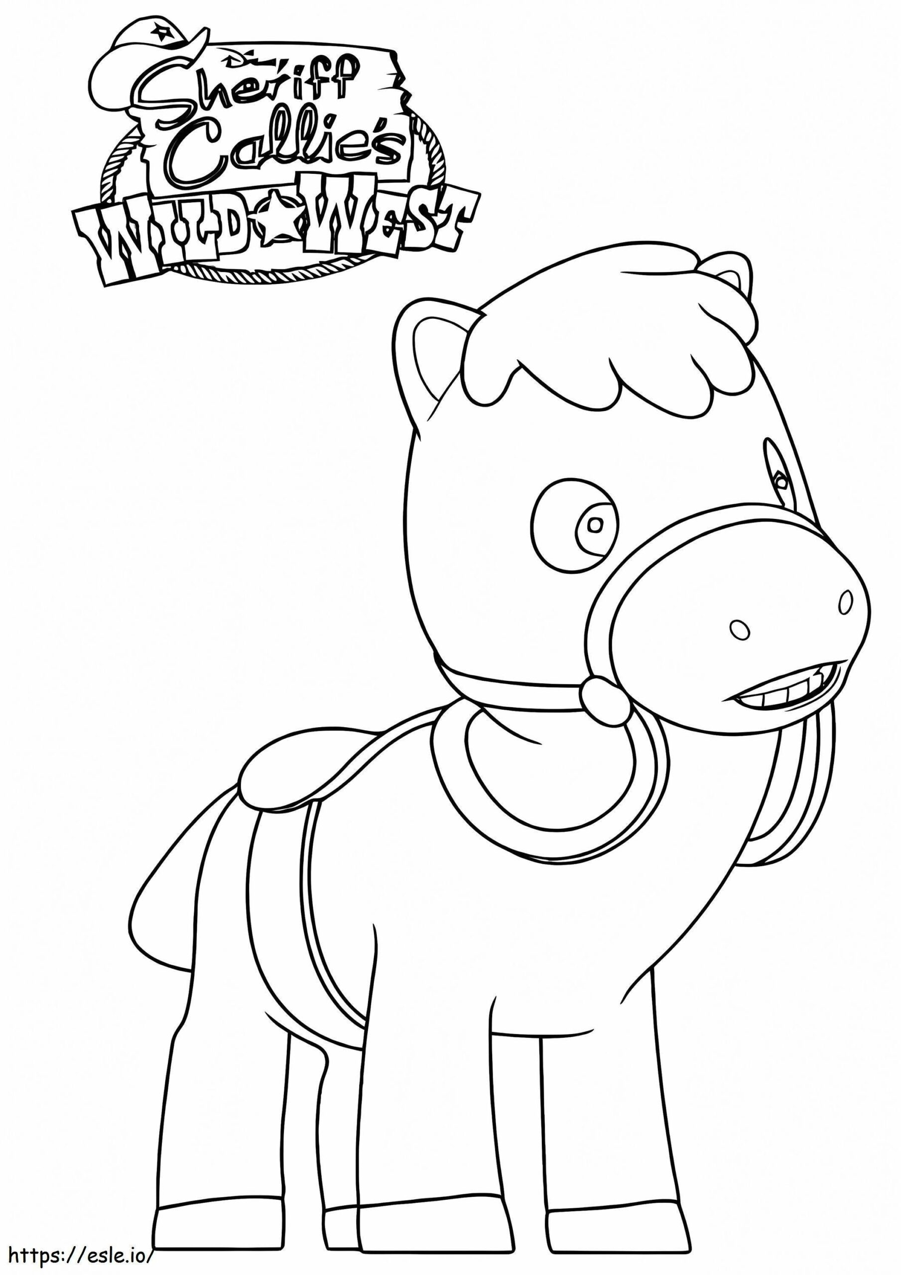 Sparky Sheriff Callie Coloring Page