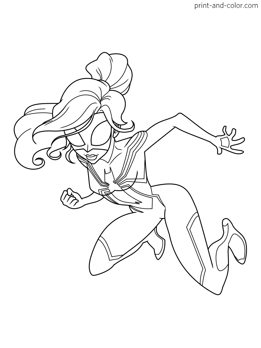 Spider Man Coloring Pages Print And Color