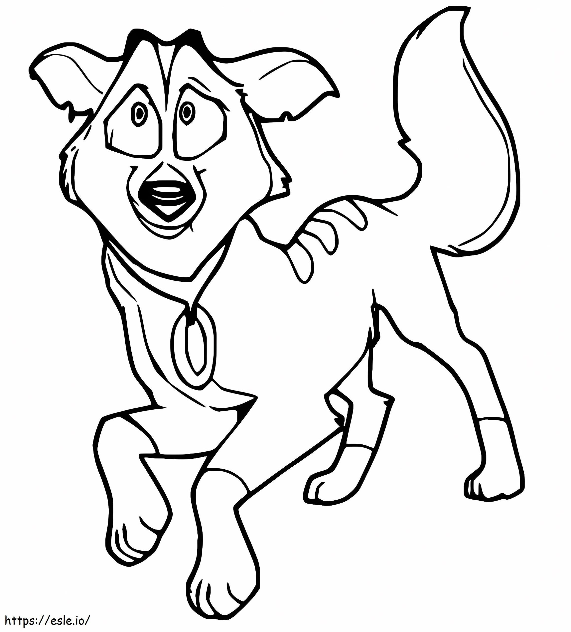 Star Husky From Balto Coloring Page