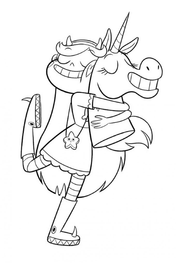 Star Vs The Forces Of Evil Coloring Pages