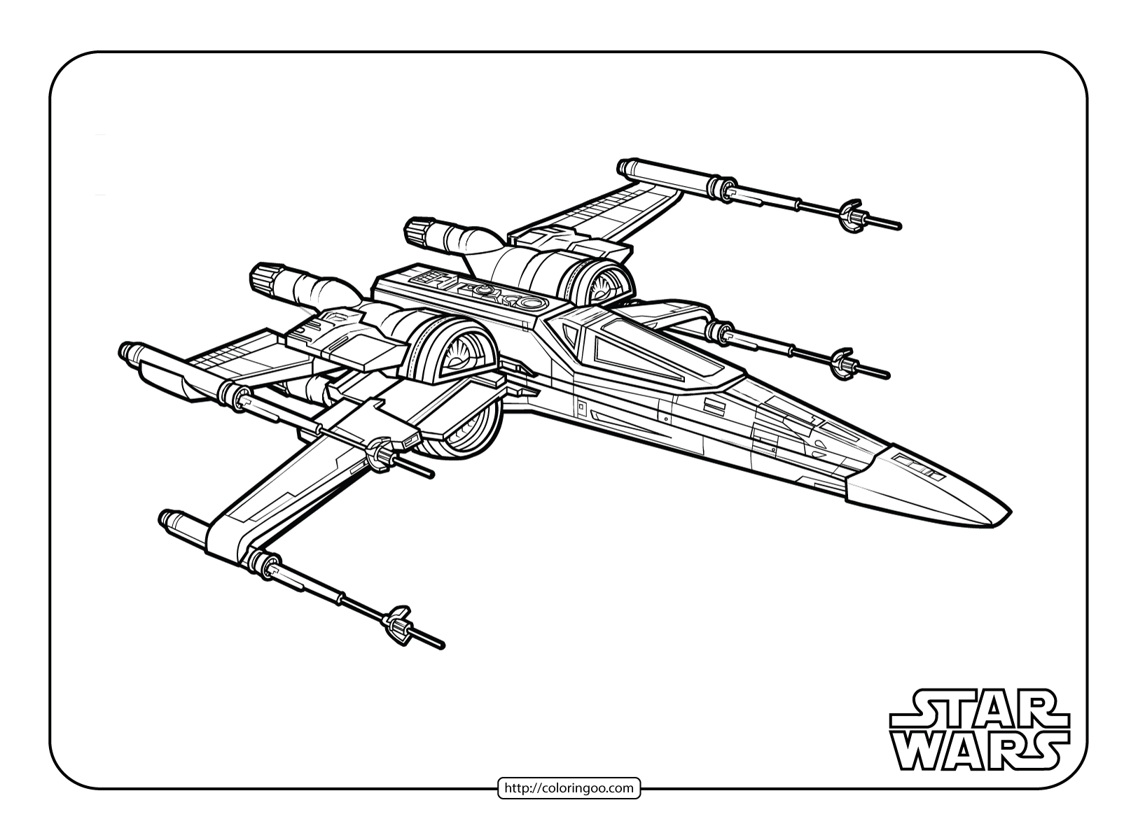 Sw-X Wing Coloring And Free Downloading