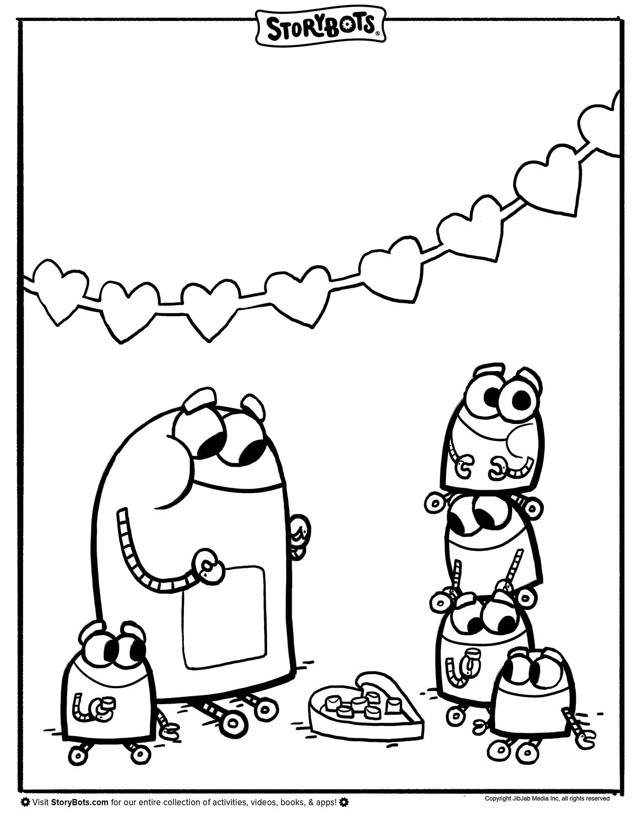 Storybots Letter C Coloring Page Printable