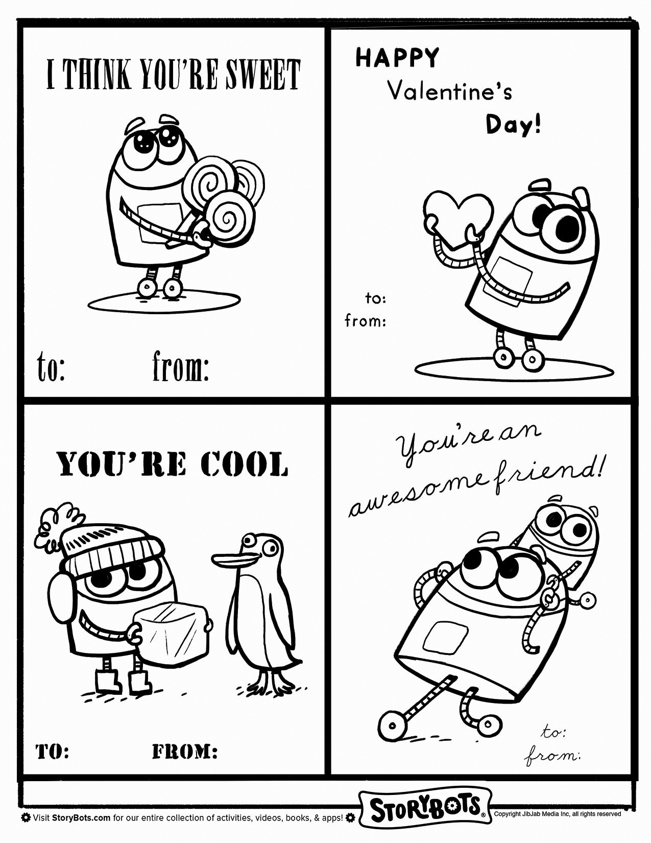 Storybots Letter U Coloring Page Printable