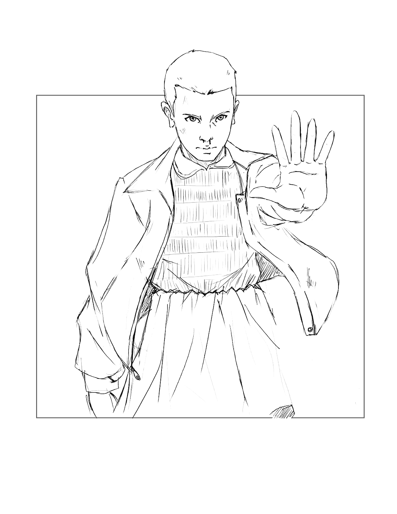 Stranger Things Coloring Coloring Pages Printable