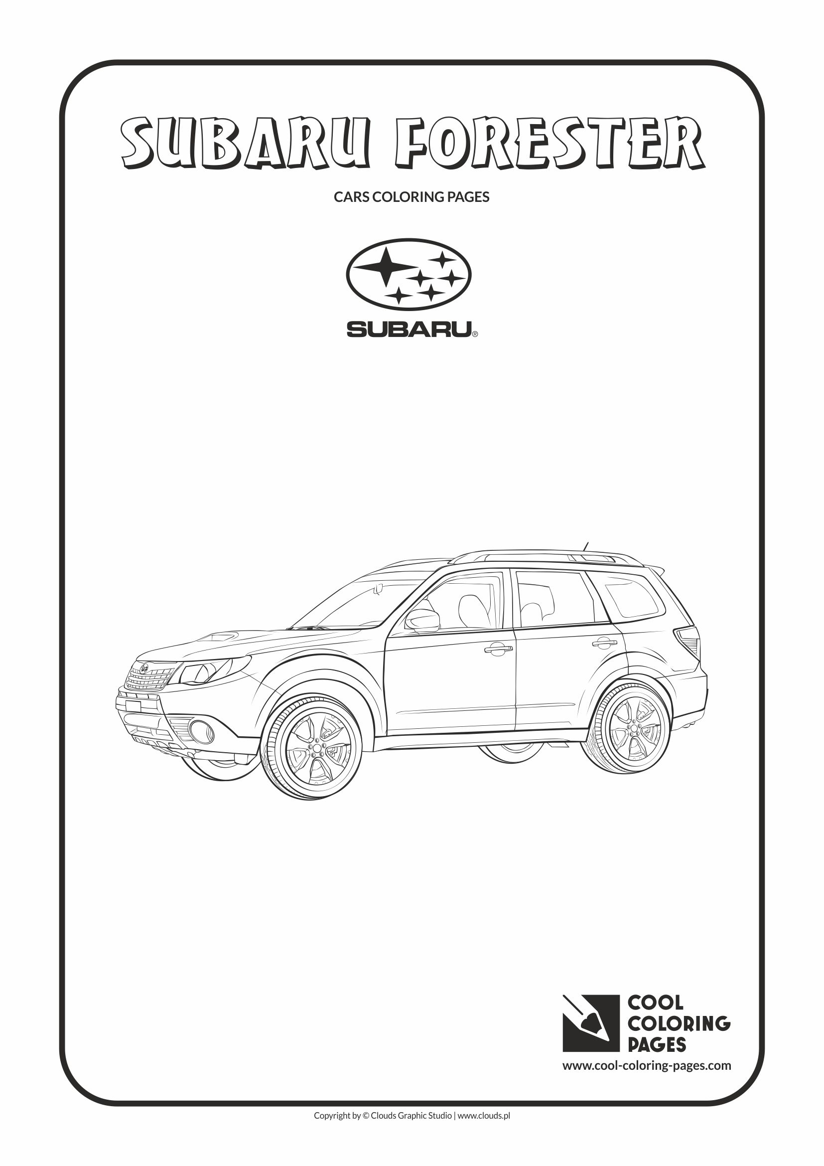 Subaru Forester Coloring Page