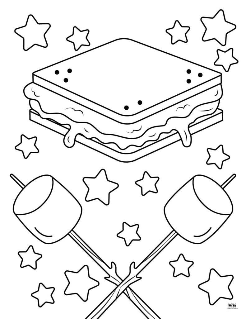 Free Printable Smore Coloring Page Printable