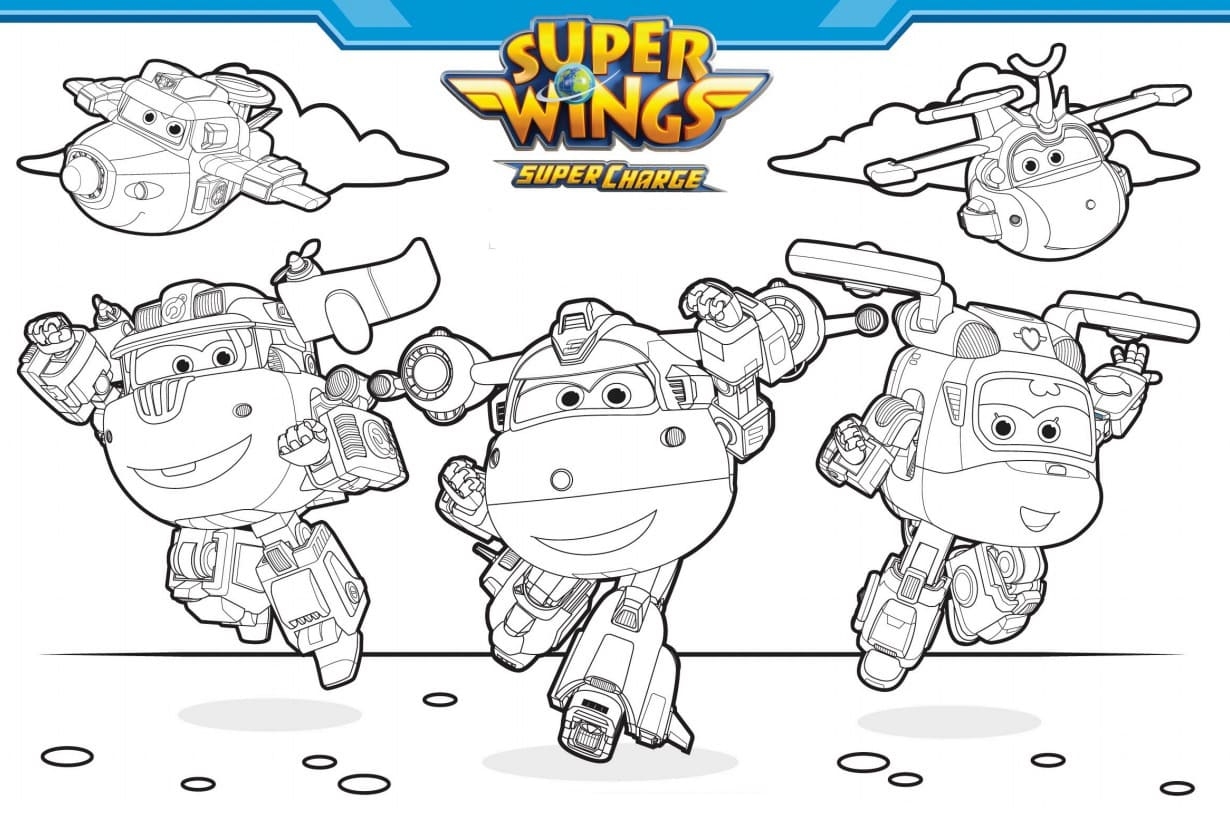 Super Wings Coloring Pages Print For Kids WONDER DAY Coloring Pages For Children And Adults