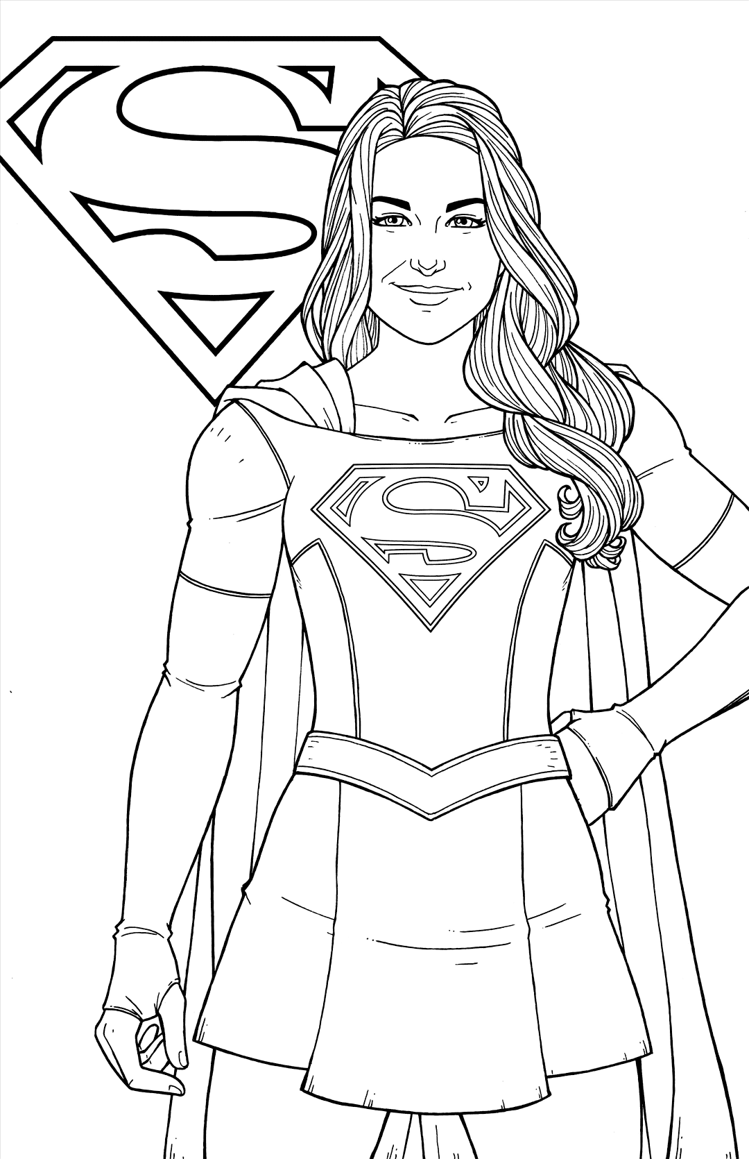 Supergirl Coloring Pages Printable Coloring Pages FREE