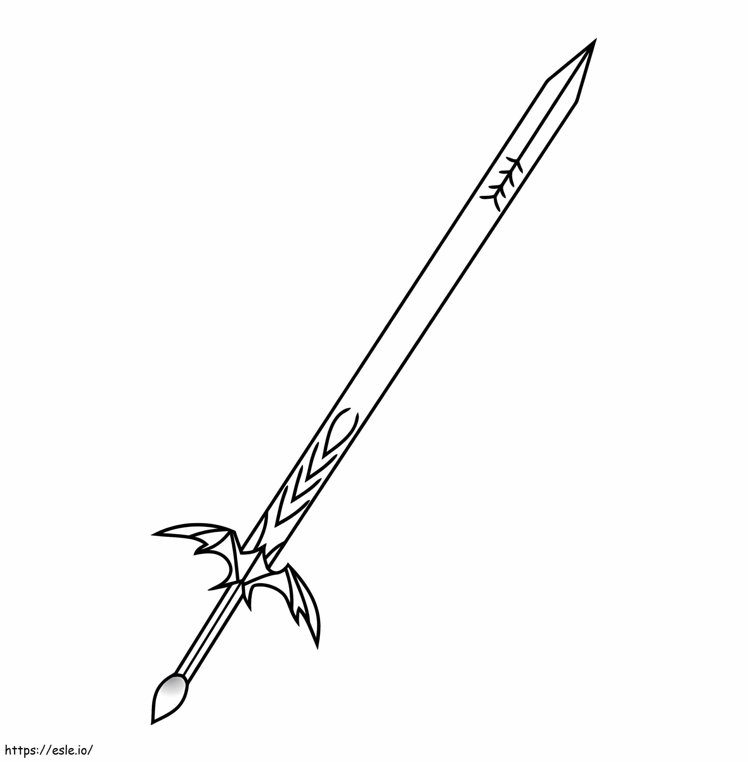 Sword Coloring Pages Coloring Page