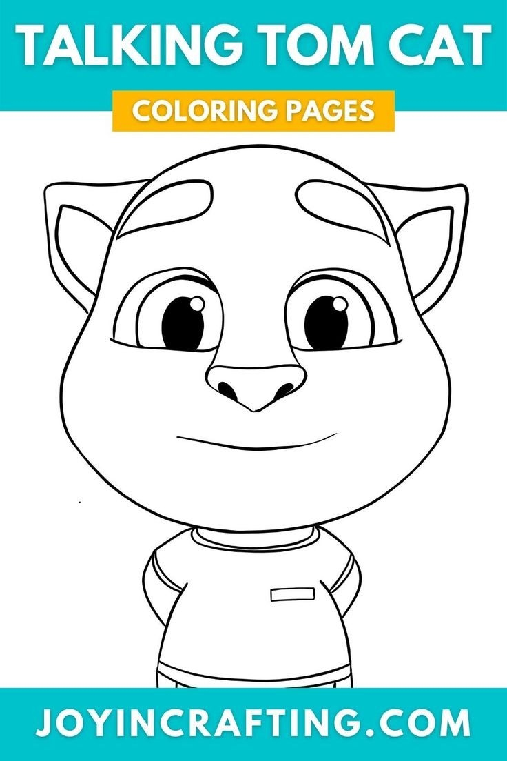 Talking Tom Cat And Friends Coloring Page Sheets