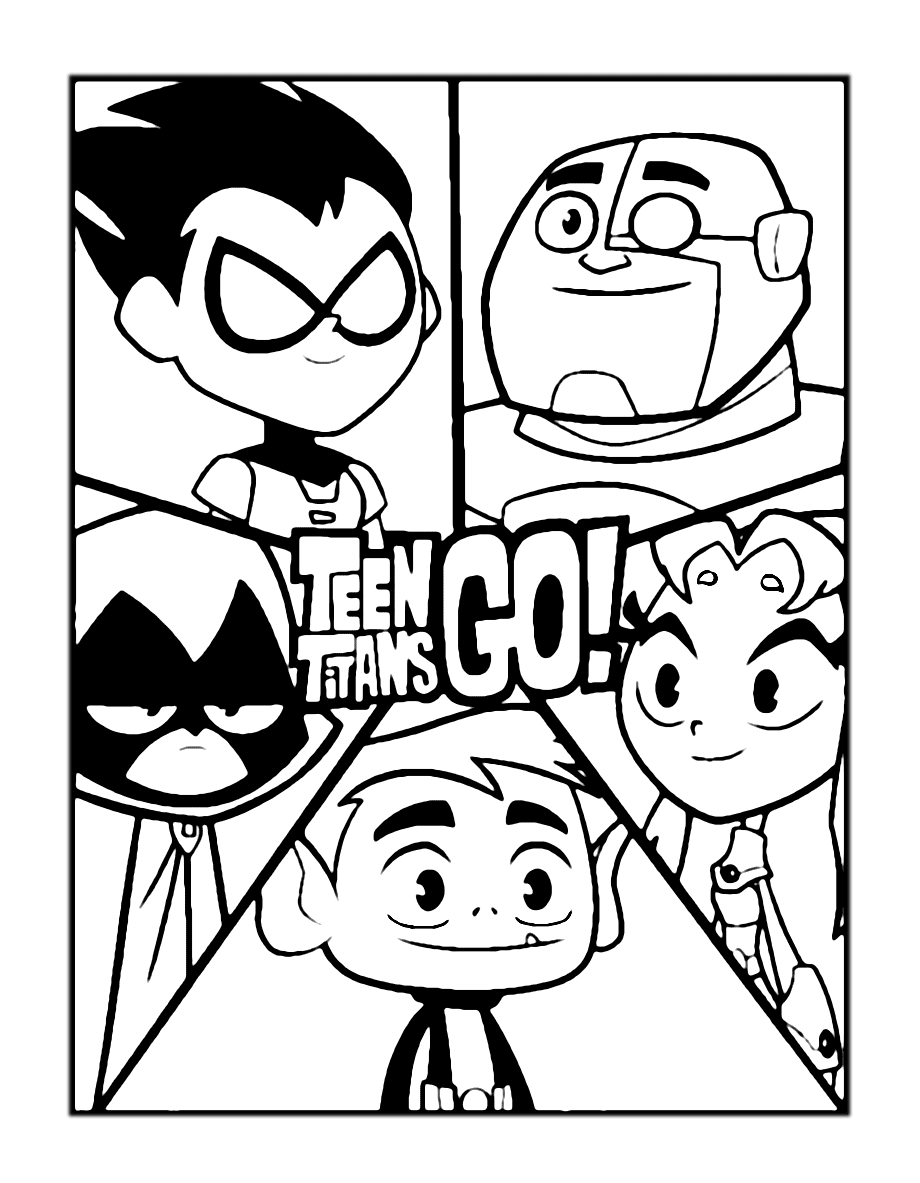 Teen Titans Coloring Pages Printable Coloring Pages FREE